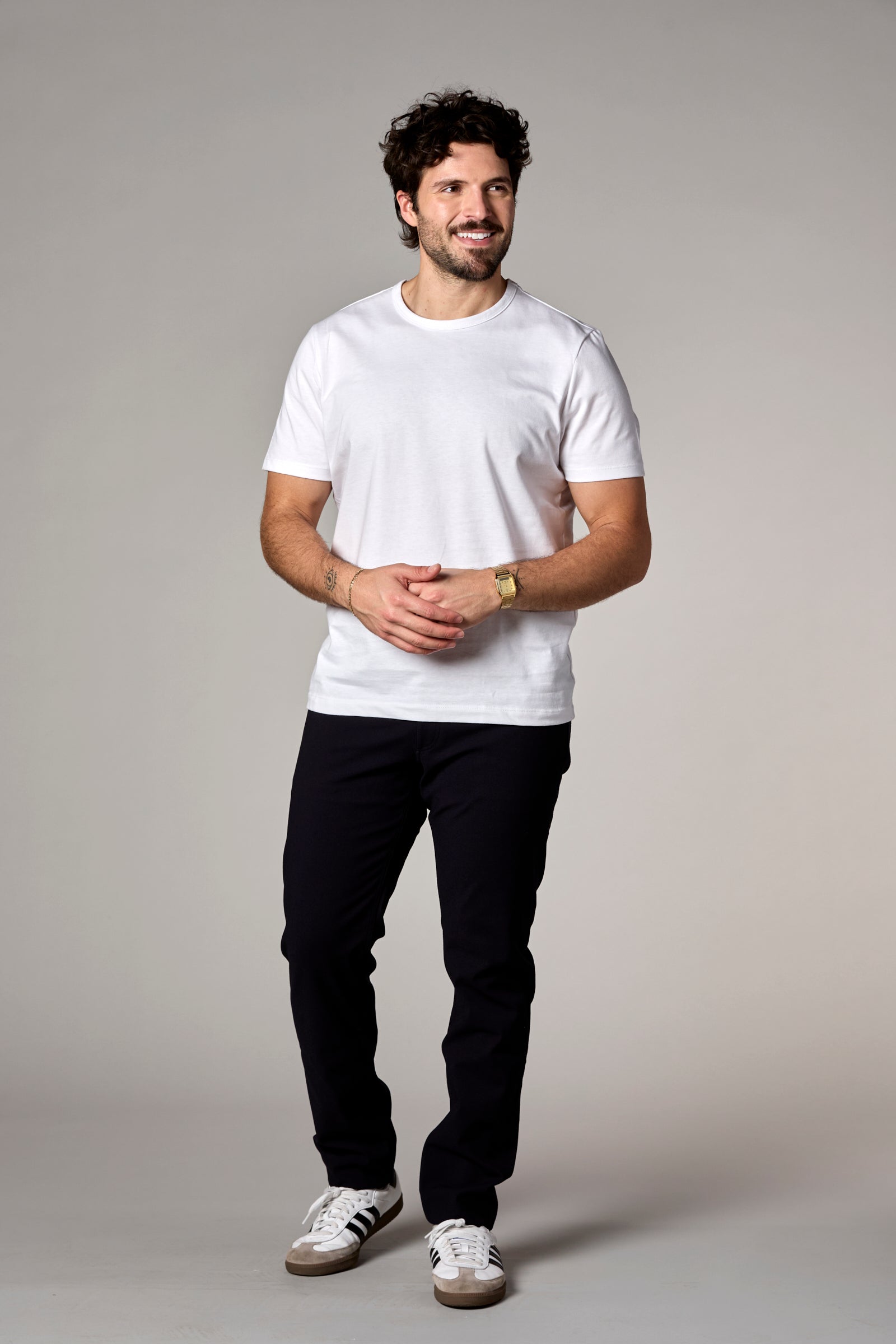 The Rick Crewneck Tee White