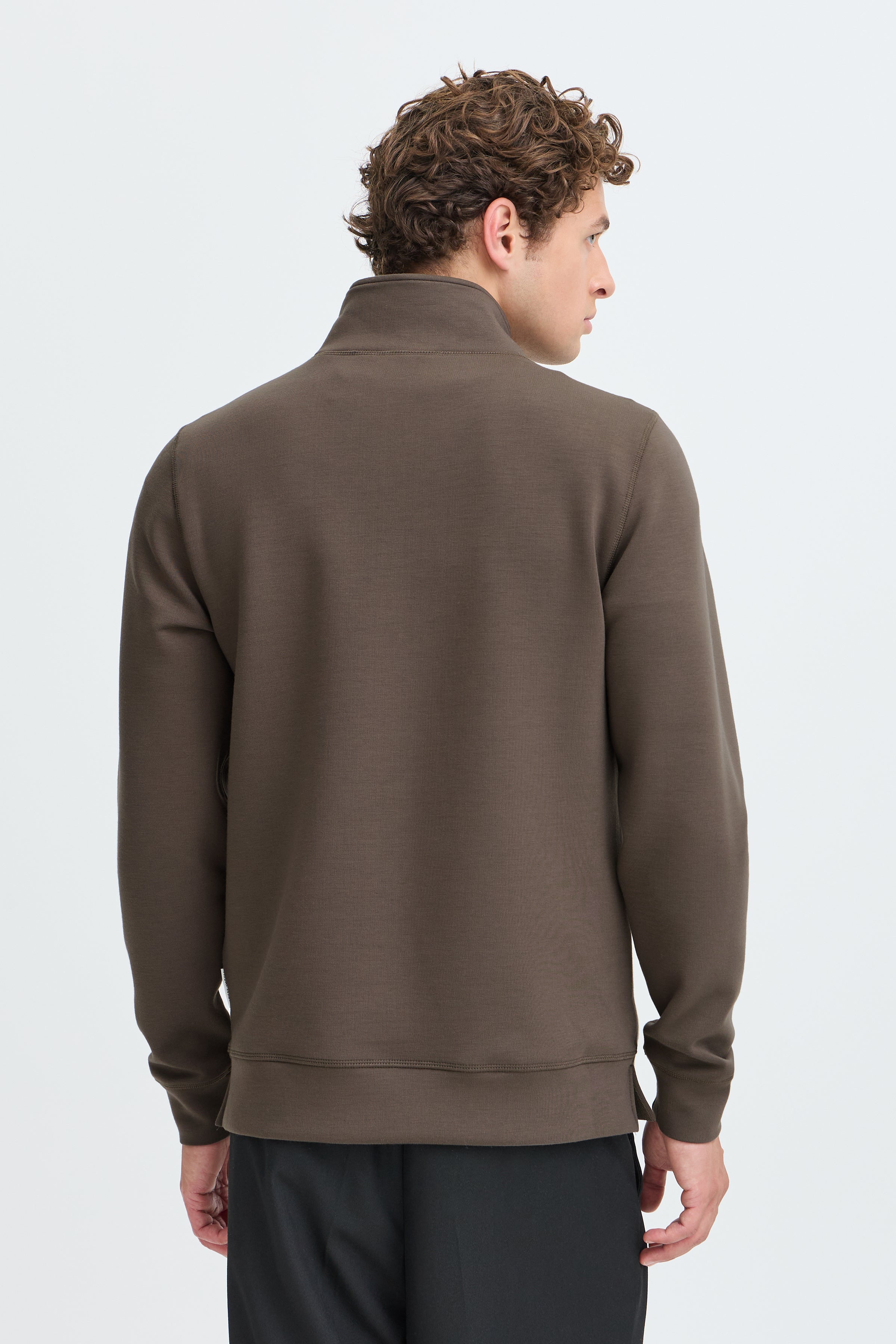 Sebastian Half-Zip Sweatshirt Major Brown