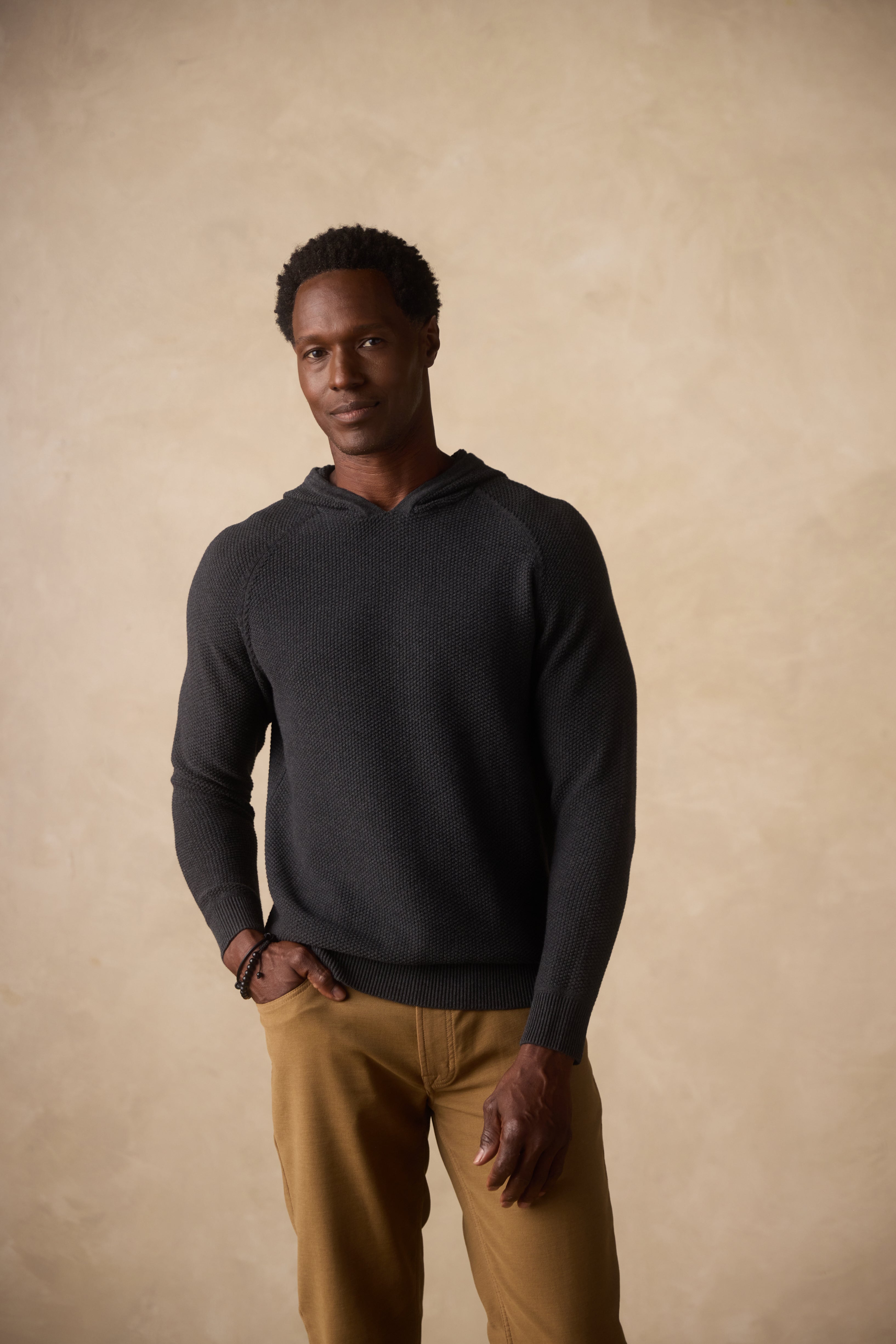 Coolmax Textured Hoodie Charcoal