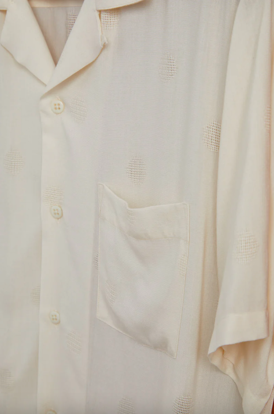 Modal Dots Shirt White