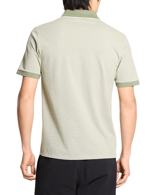 Ribbed Birdseye Pocket Polo Pine Grove Multi