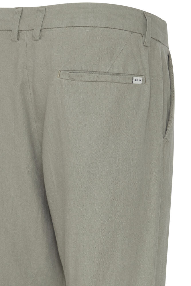 Allan Liam Linen Trouser Vetiver