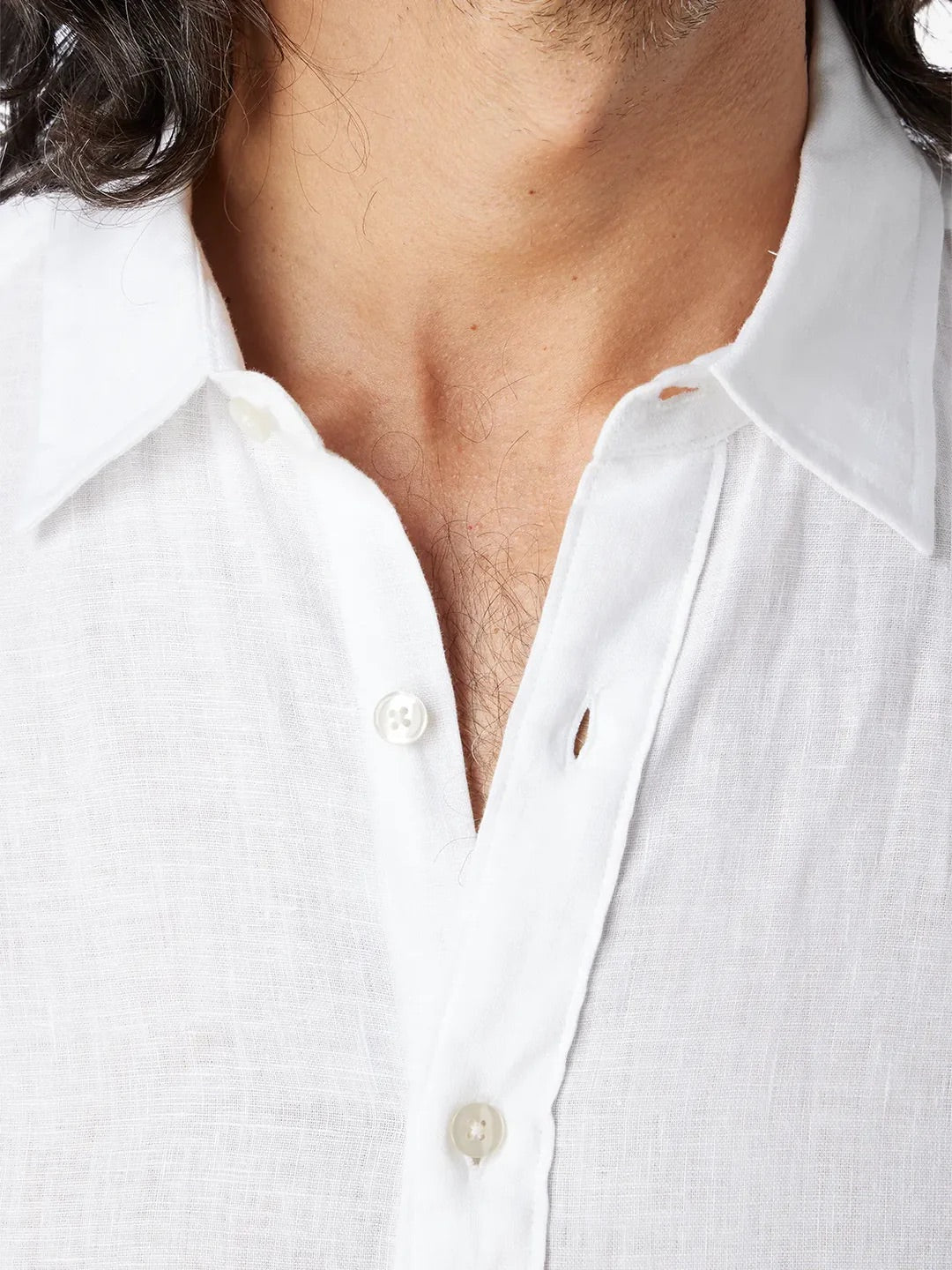 The Island Linen Shirt White