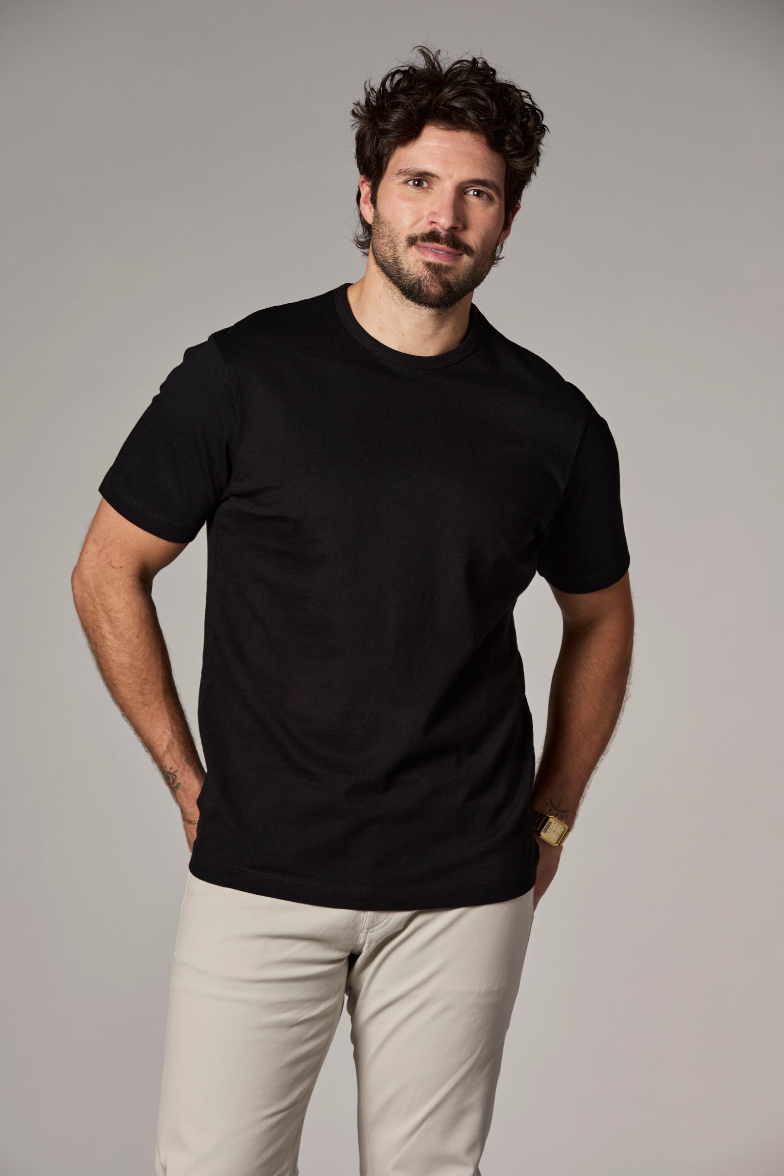 The Rick Crewneck Tee Black