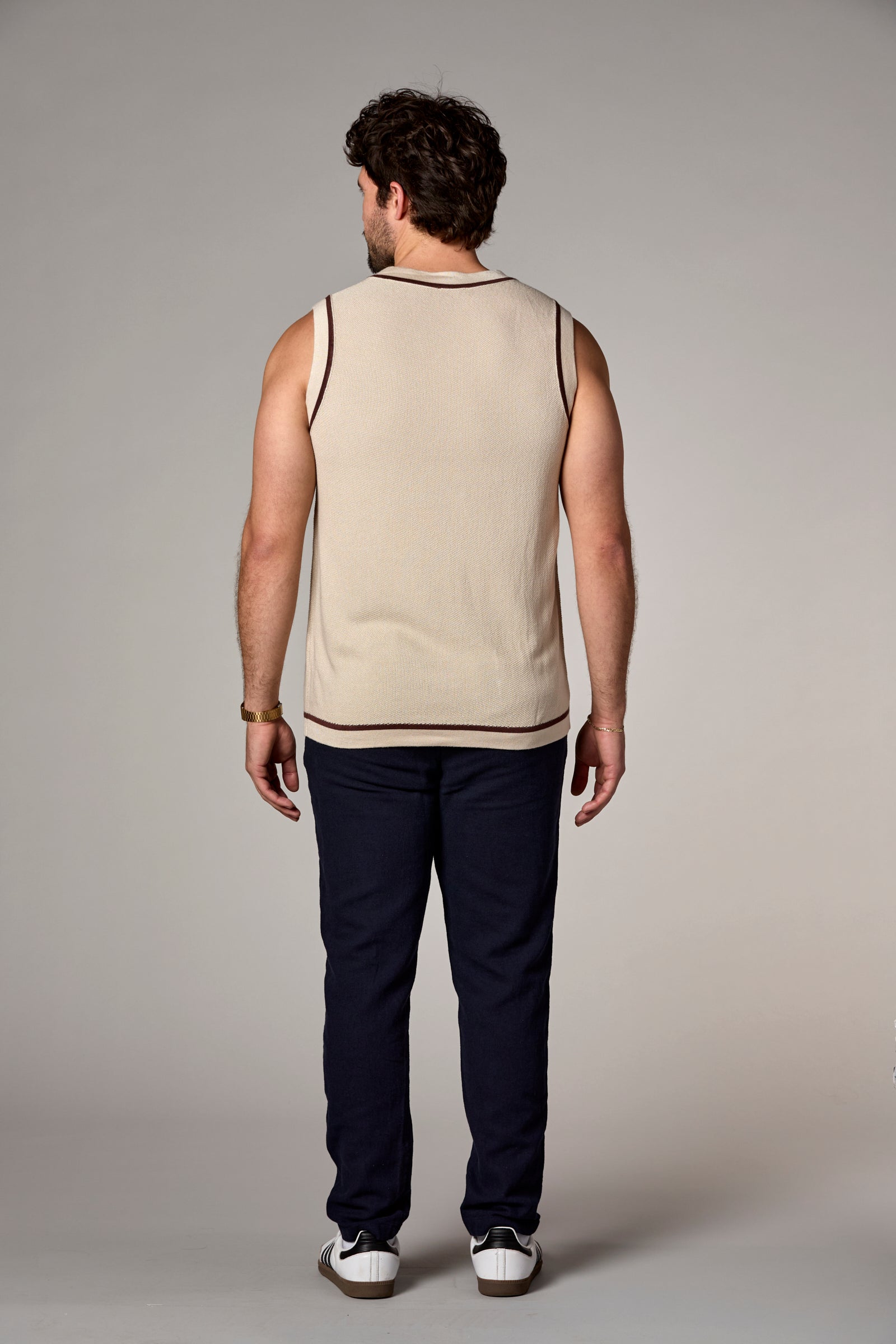 Knit Tank Ivory Combo