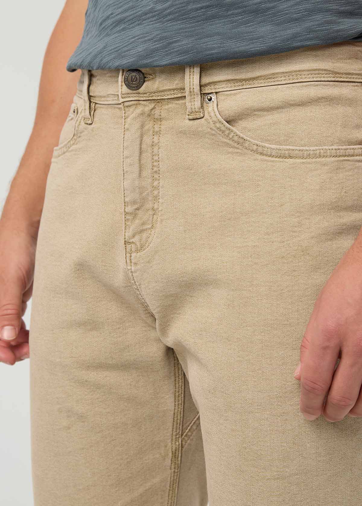 Stretch Canvas Loose Taper Pant Tan