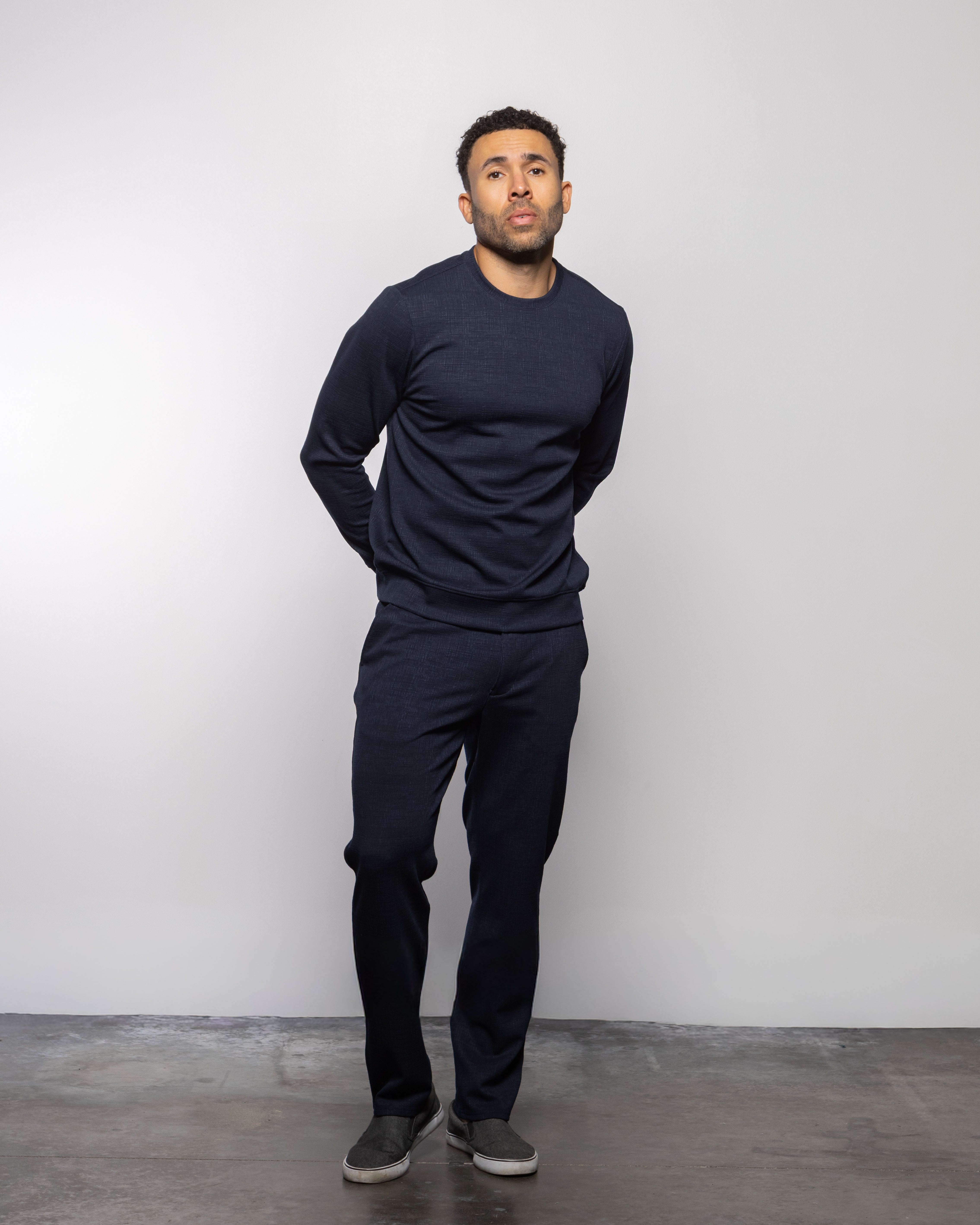 Milan Long Sleeve Crew Indigo Night