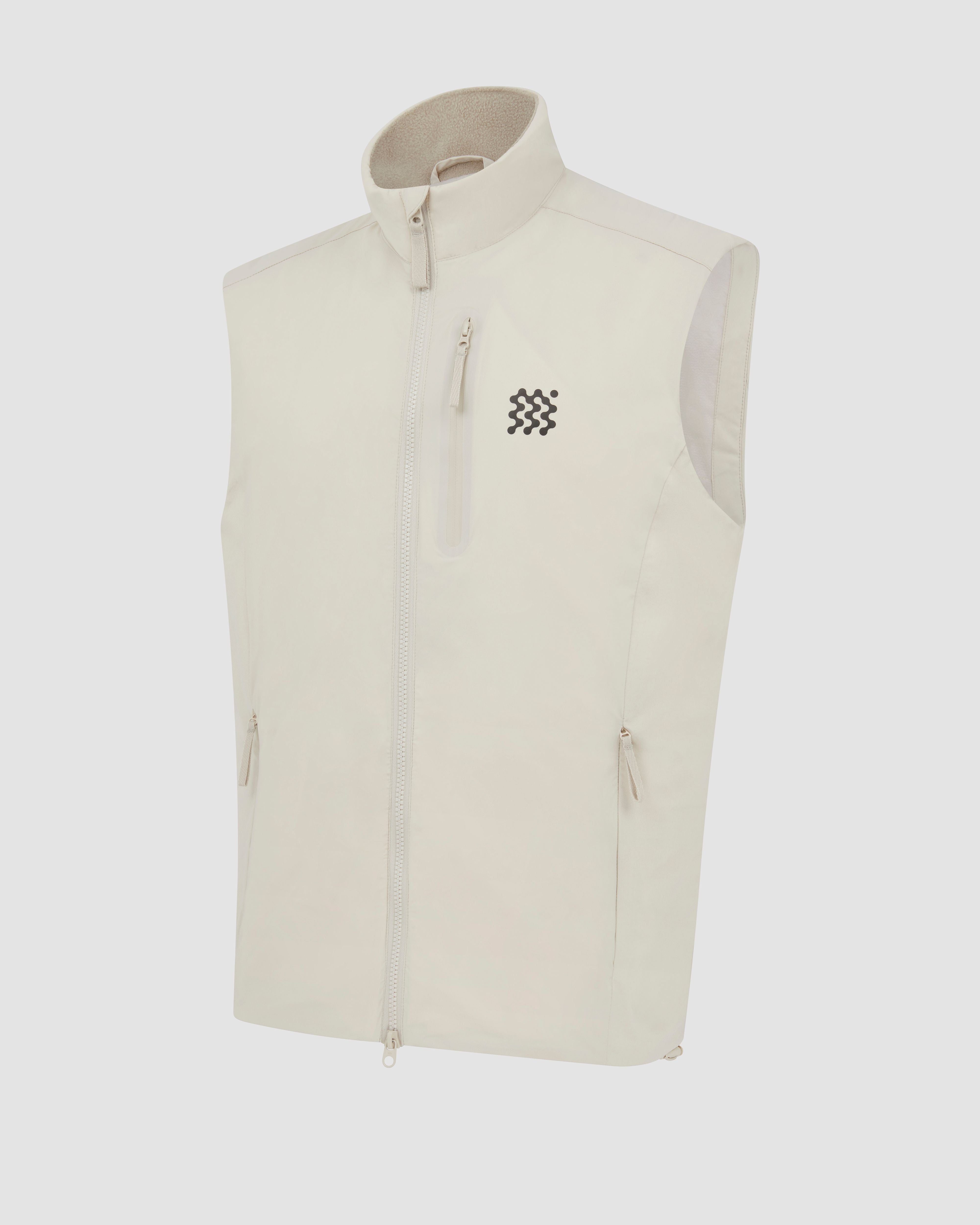 Insulated Course Gilet Ivory
