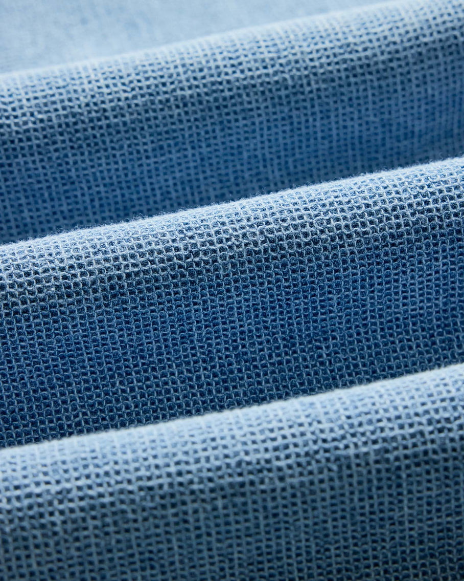 The Jack Waffle Shirt Washed Indigo