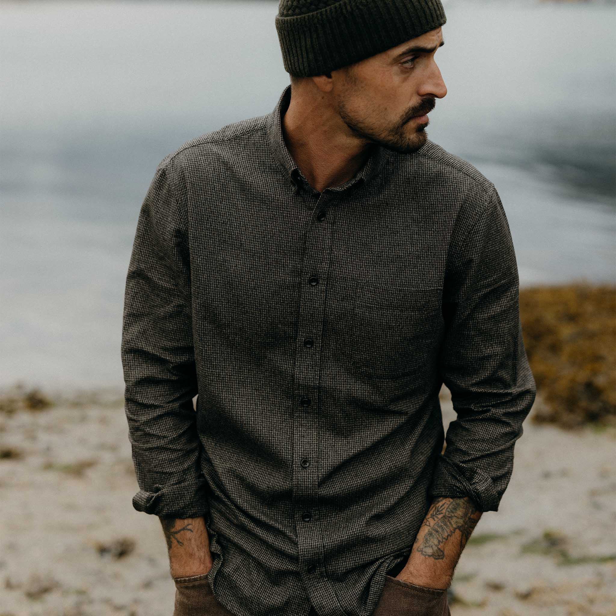 The Jack Shirt, Dark Forest Houndstooth