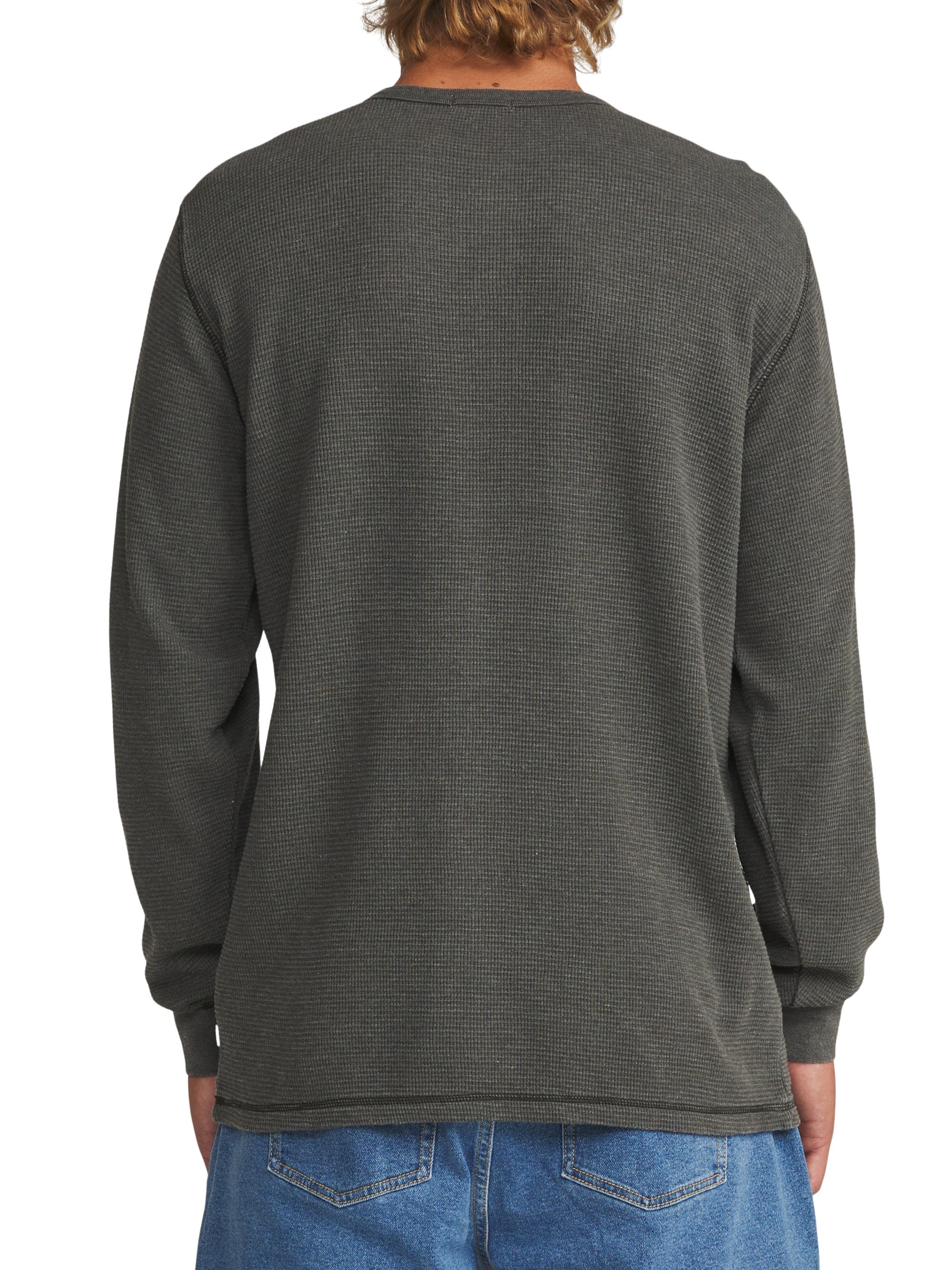 Mesa Thermal Henley Black Vintage Wash