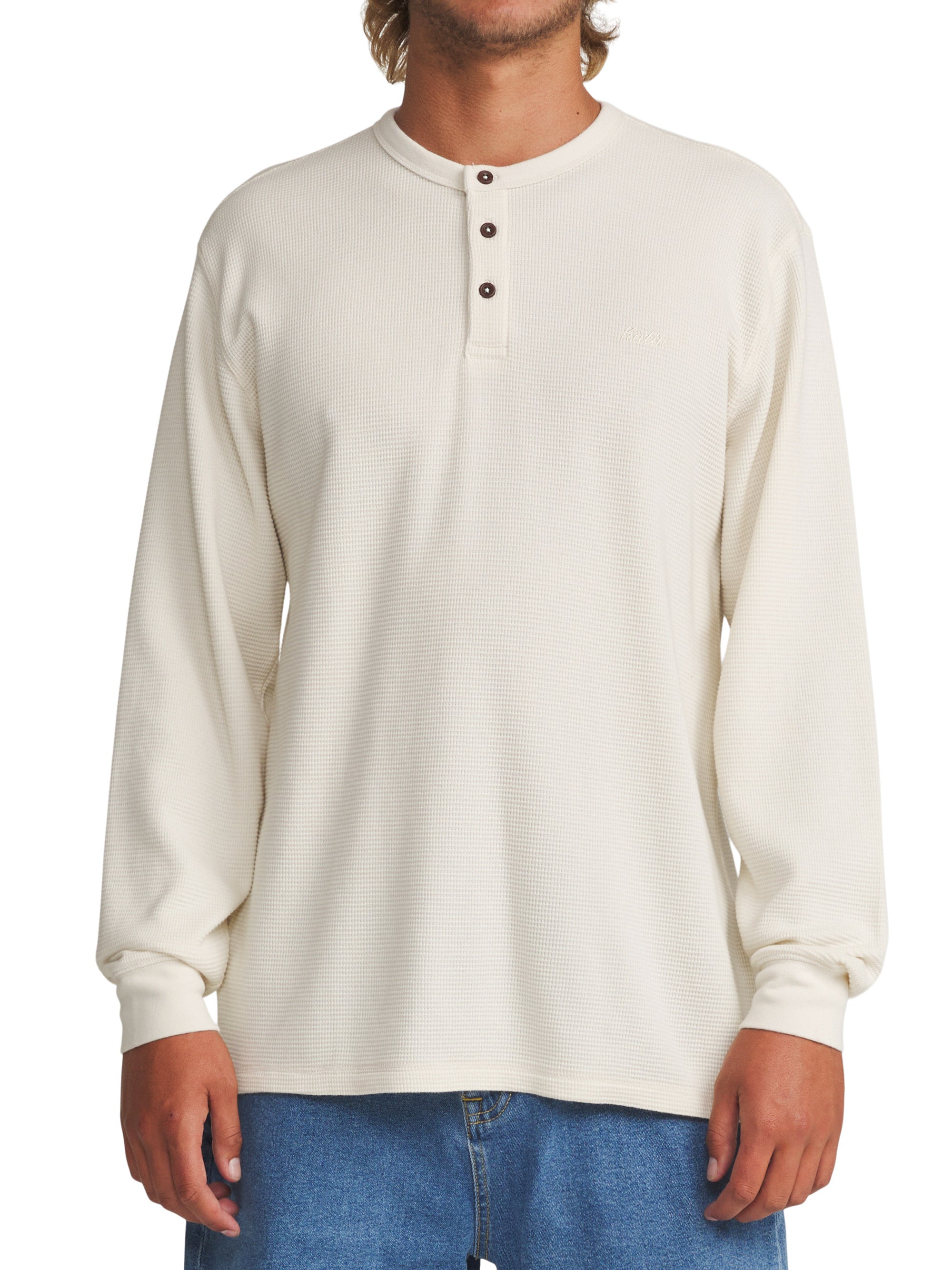 Mesa Thermal Henley Vintage White