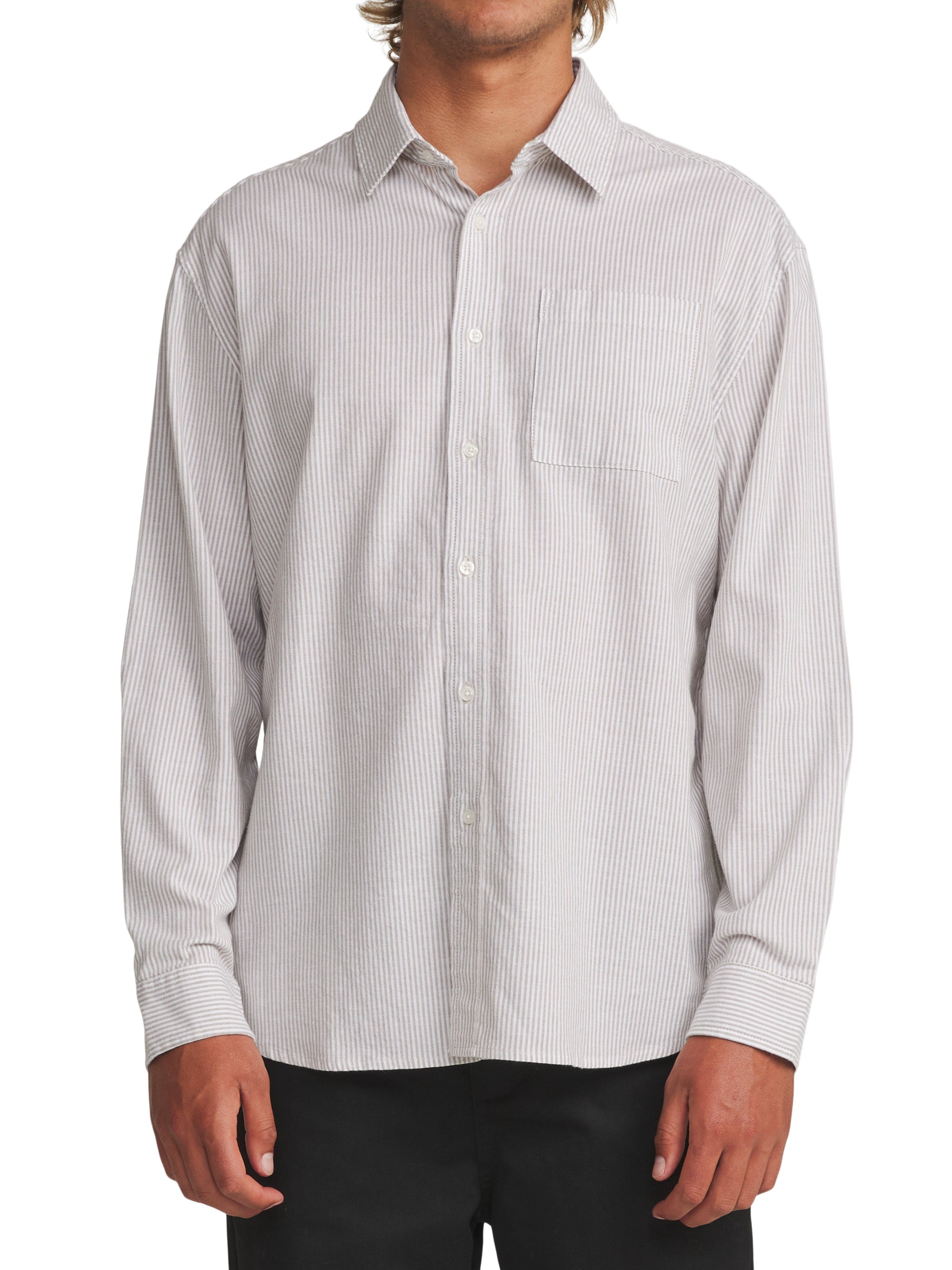 Ezra Long Sleeve Shirt Moss