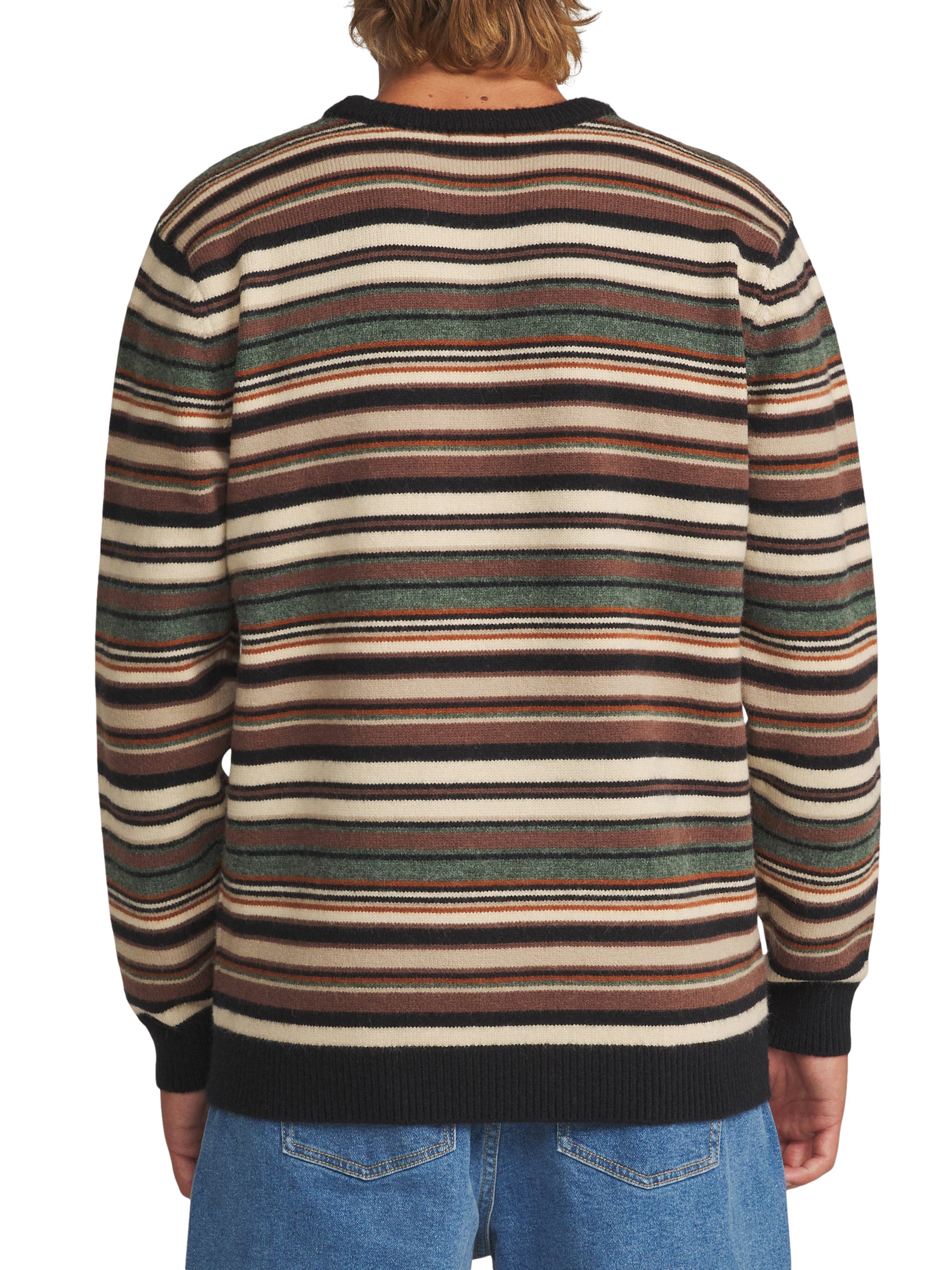 Hitch Stripe Sweater Black