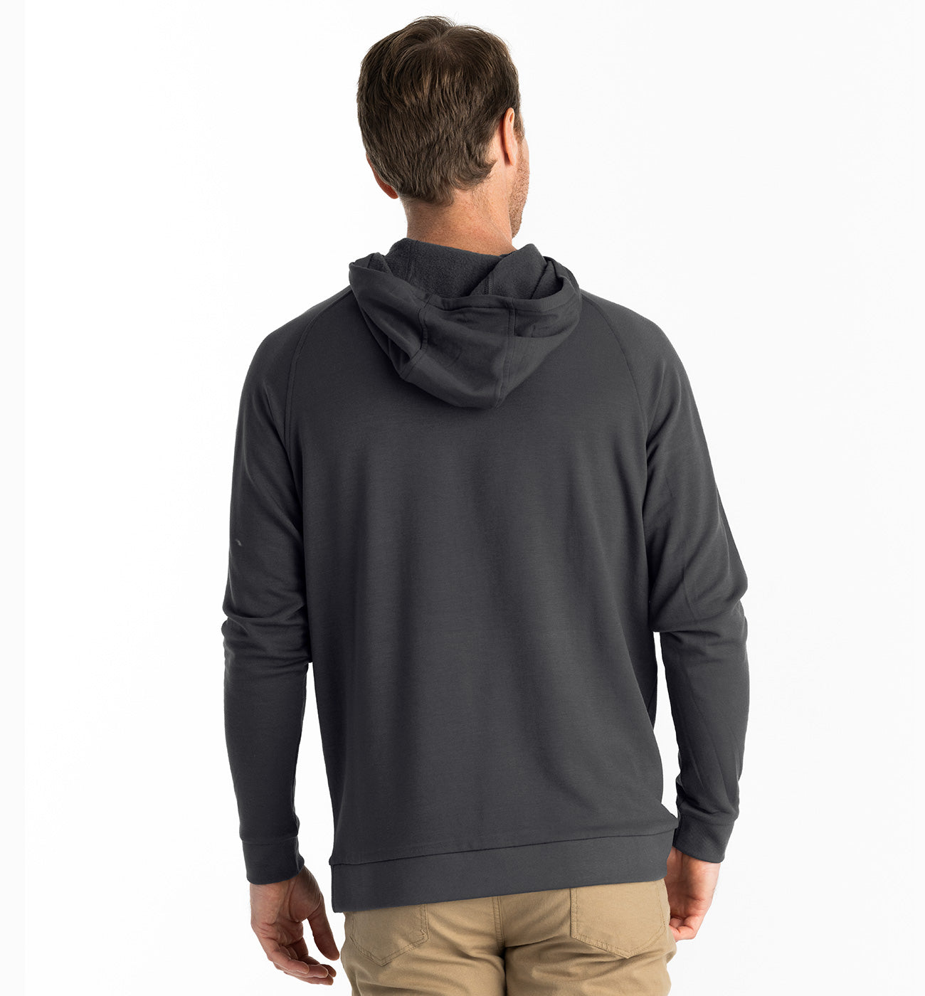 Bamboo Fleece Hoodie in Black Sand