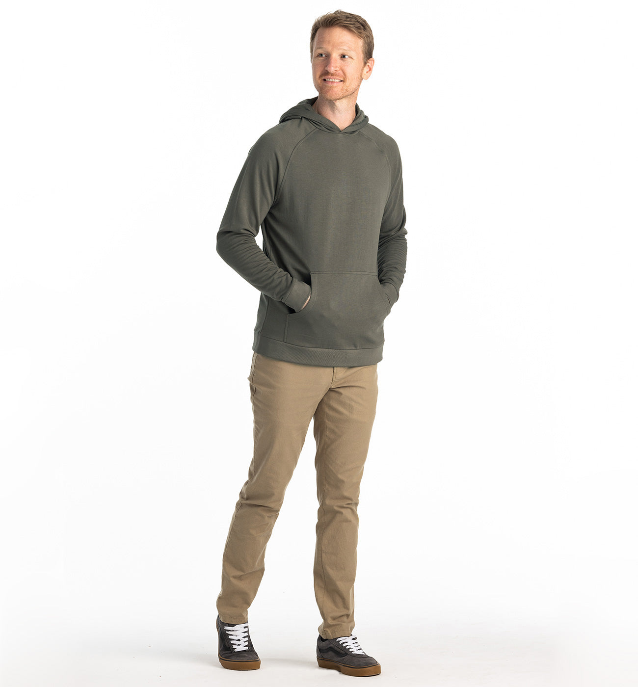 Bamboo Fleece Hoodie in Fatigue