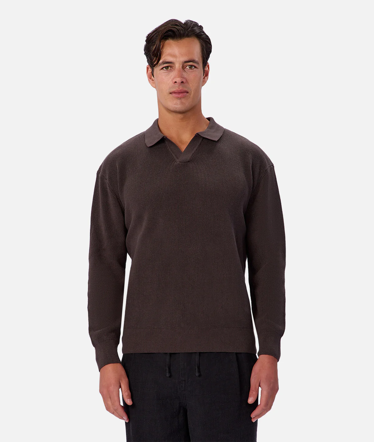 The New England Polo Knit New Brown