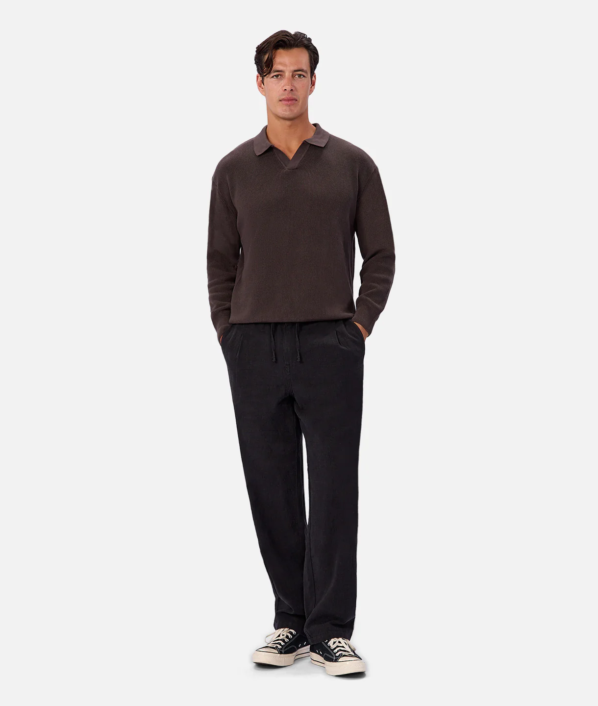 The New England Polo Knit New Brown