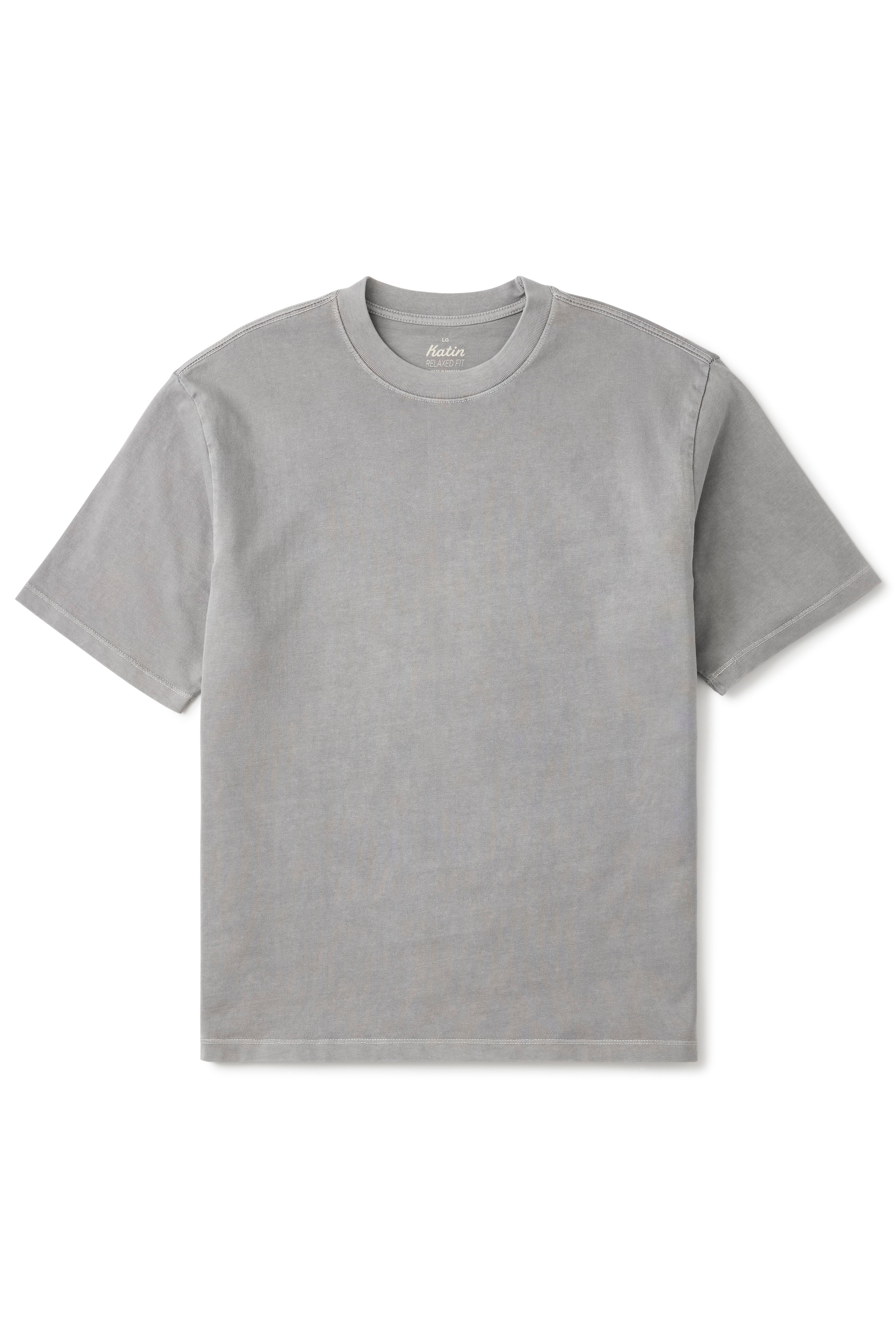 Box Fit Tee Gray Vintage Wash