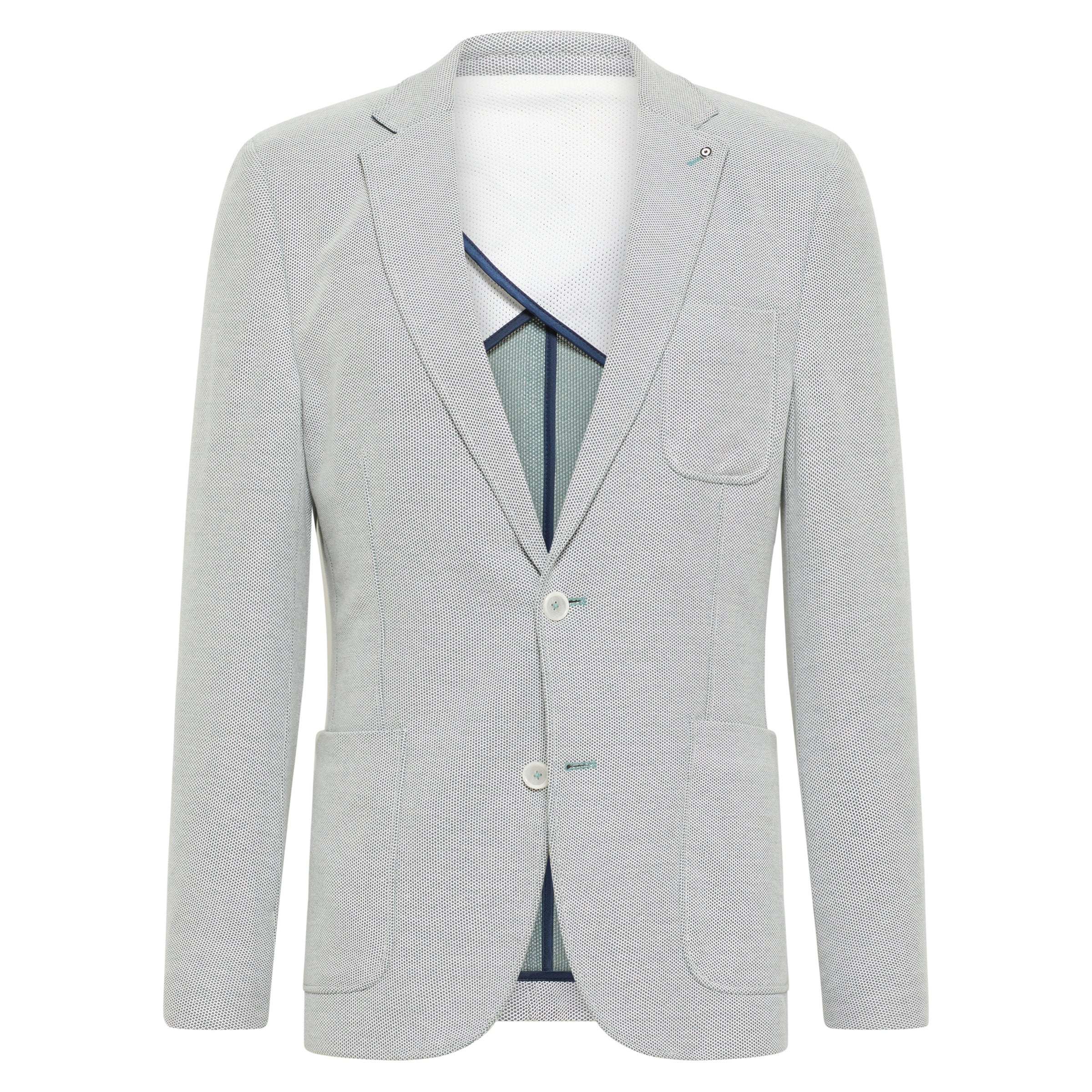 Colbert 1/4-lined Stretch Jacket with Slouch Pocket Green