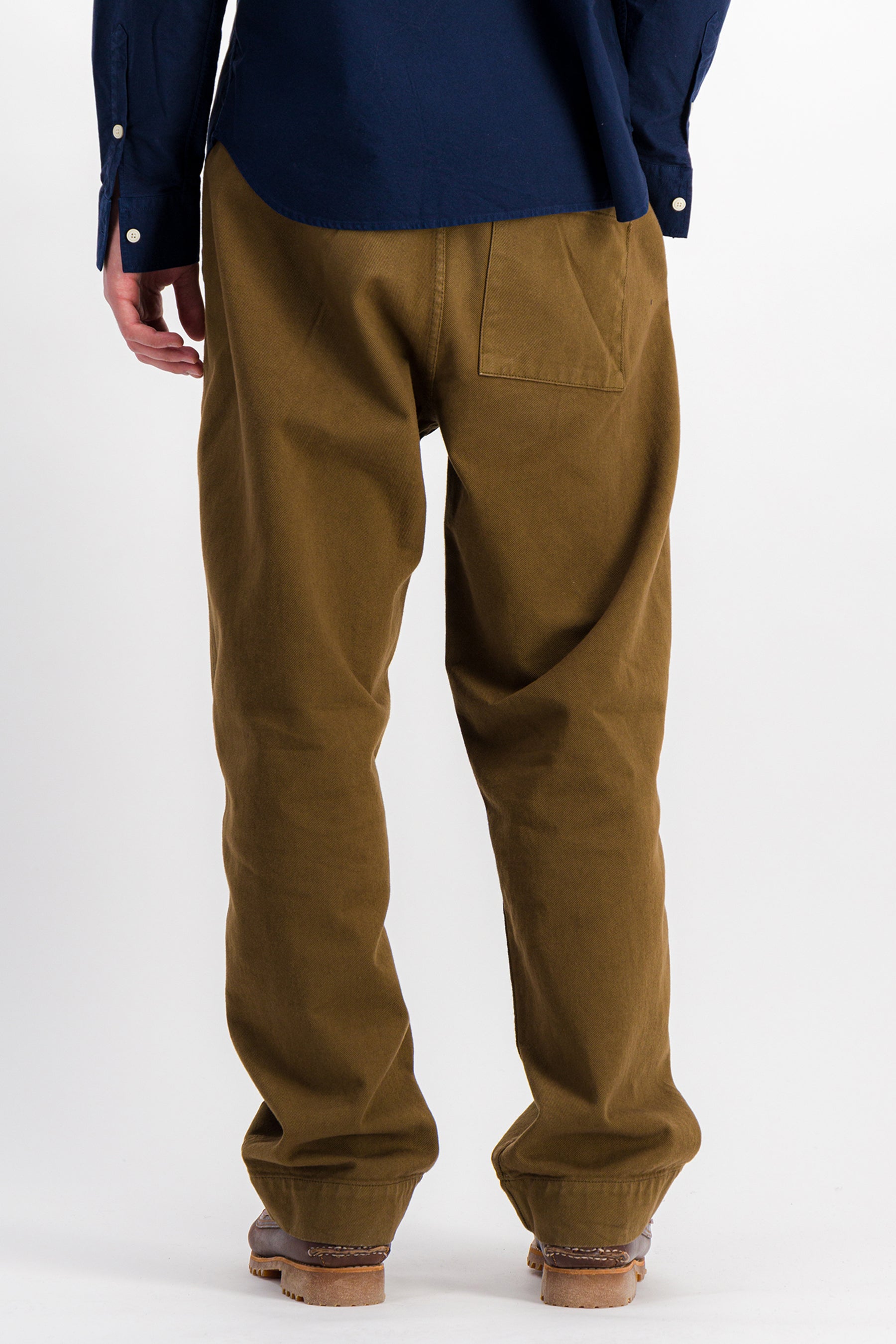 Dad Pants in Twill Brown