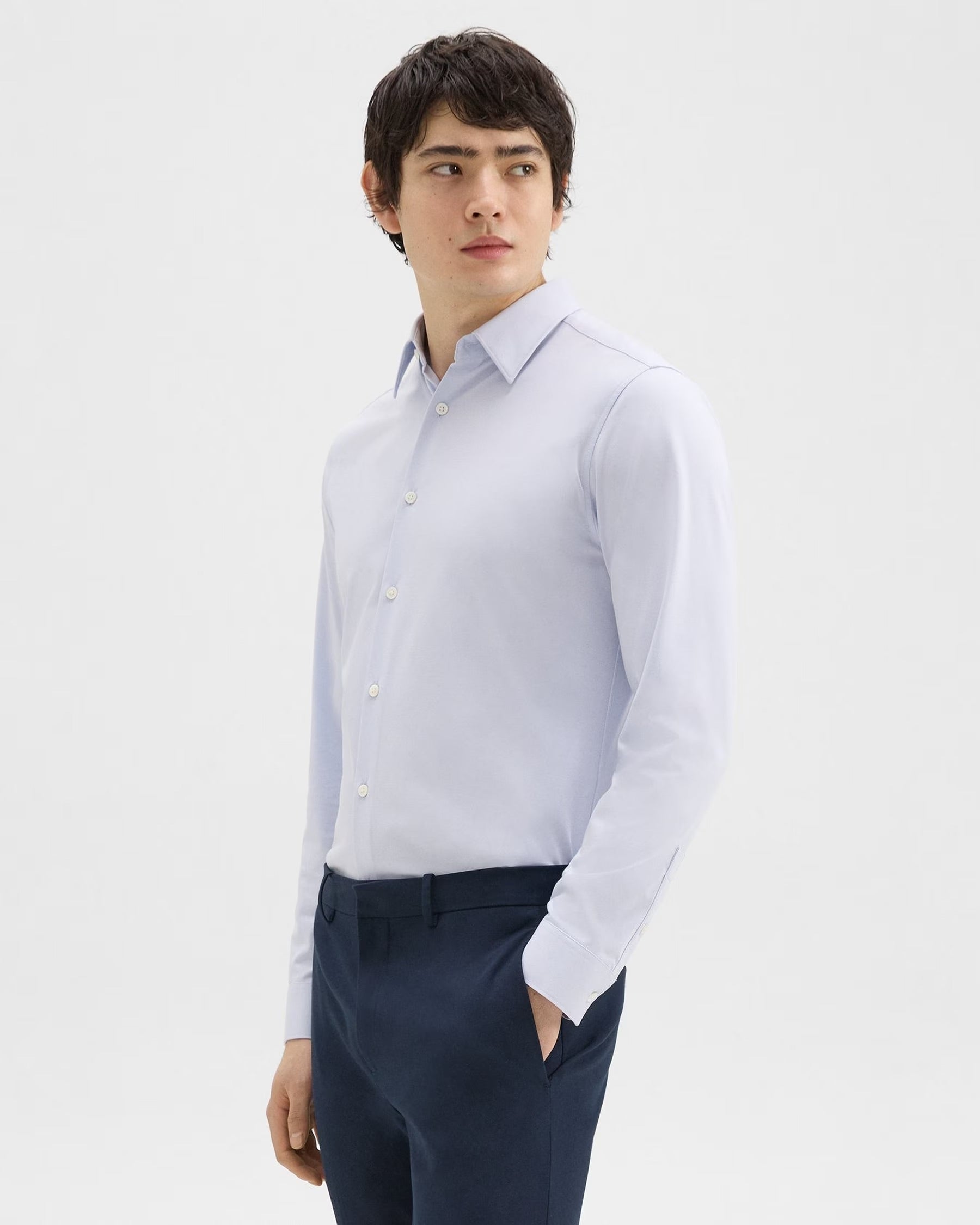 Sylvain Shirt in Structure Knit Olympic