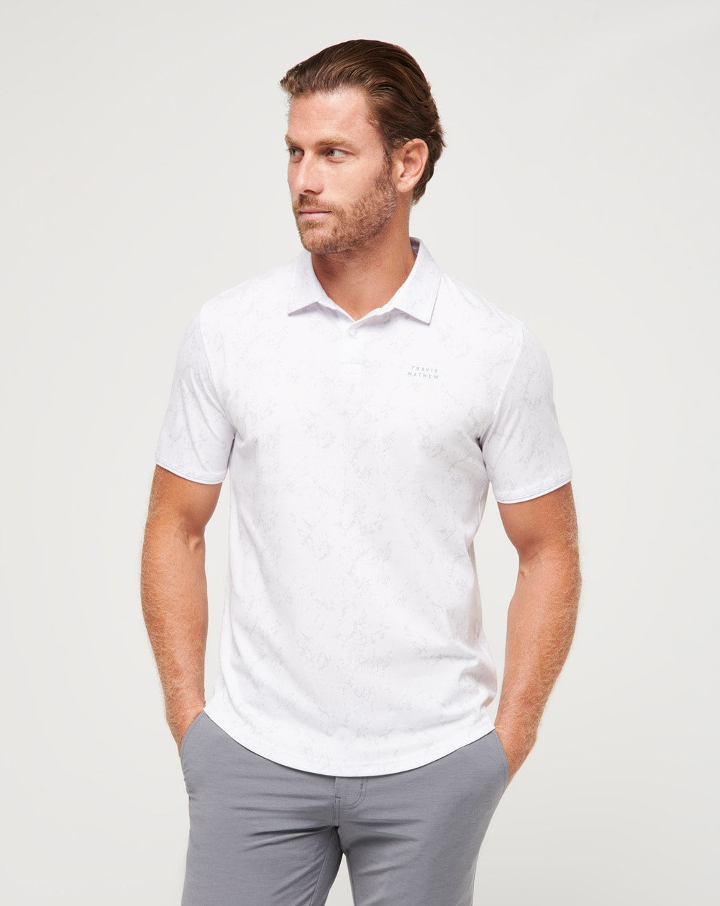 Warmer Tides Scoop Polo White