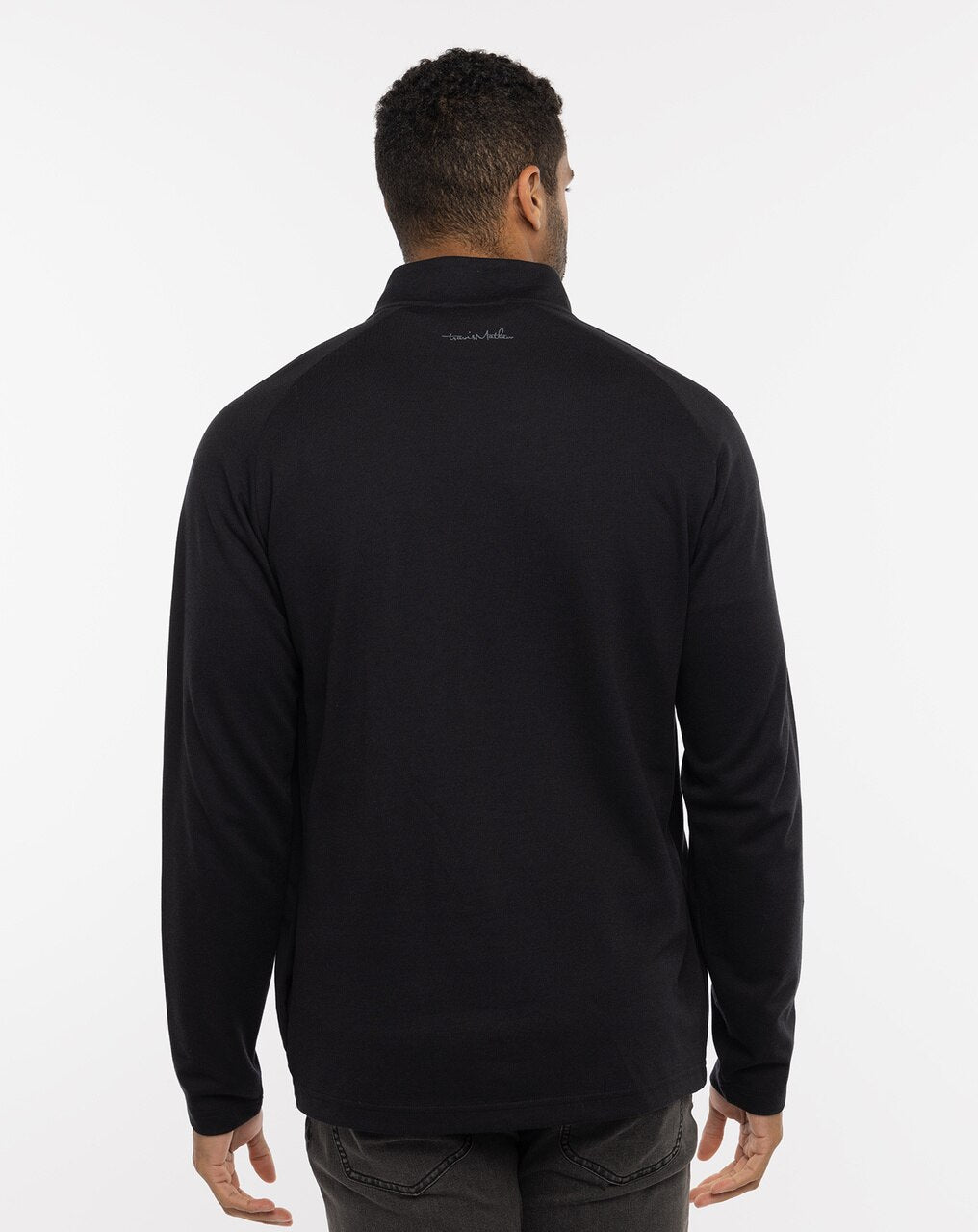 Upgraded Quarter-Zip Sweater Black