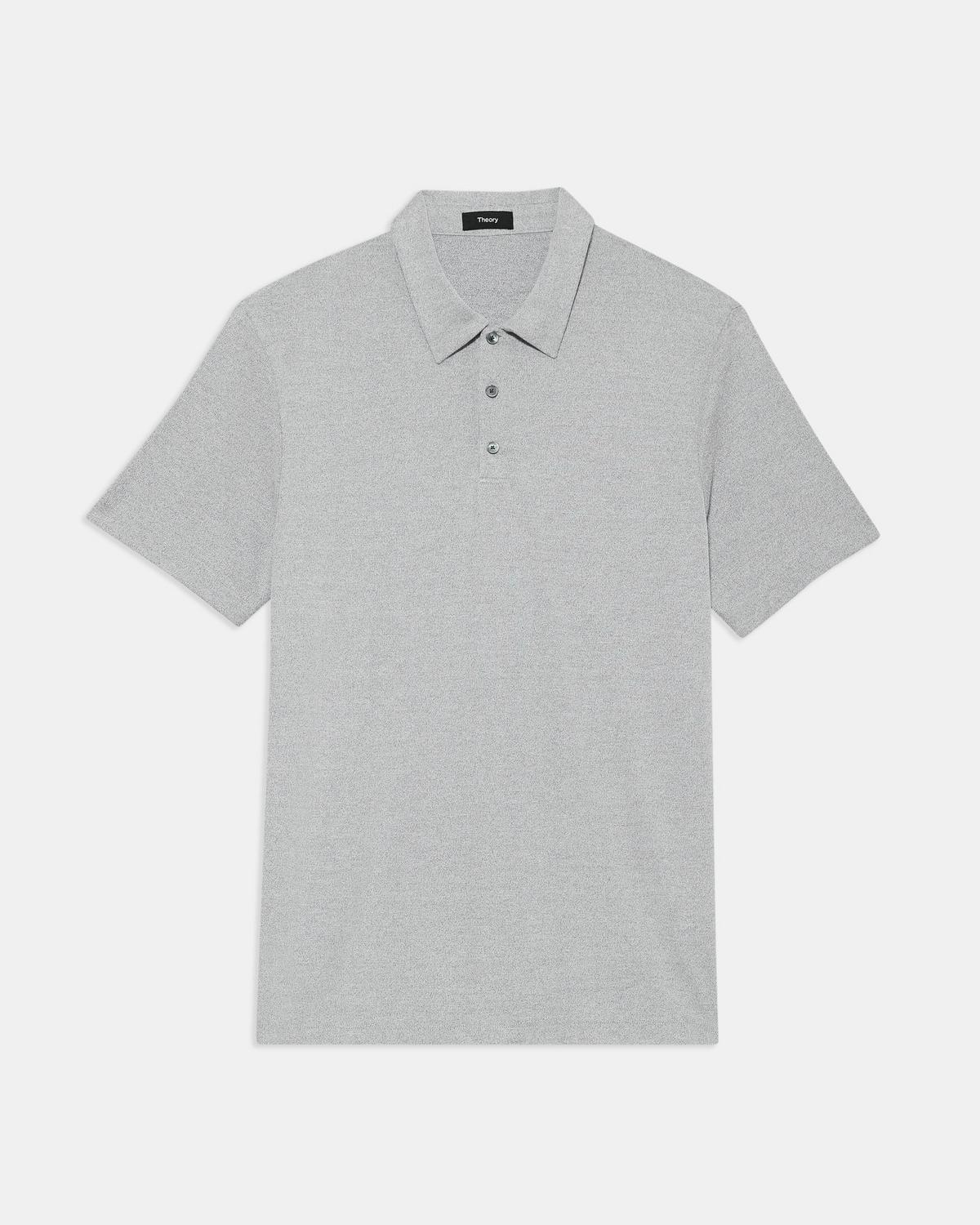 Bron Polo Shirt in Anemone Modal Jersey Grey Multi