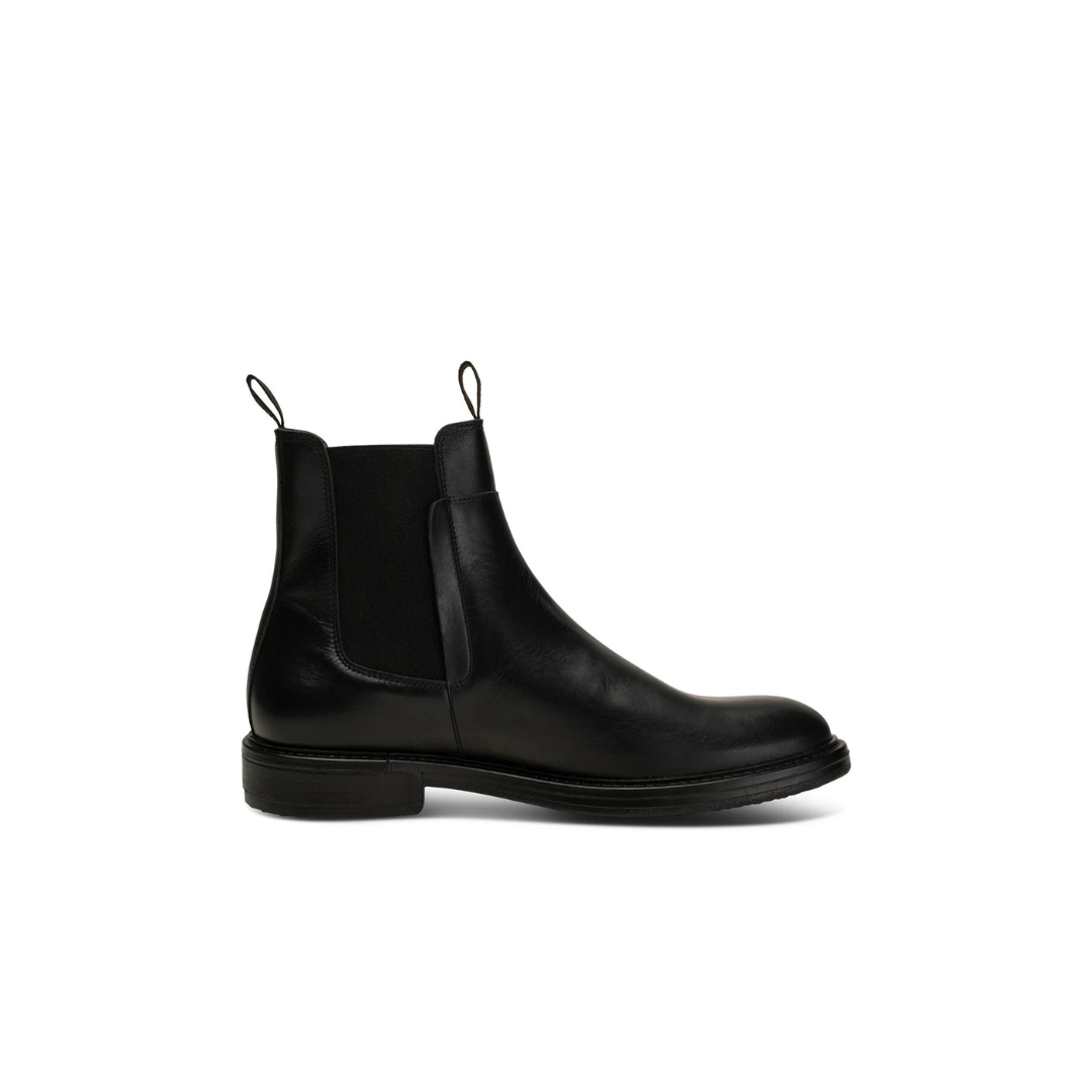 Stanley Leather Chelsea Boot Black