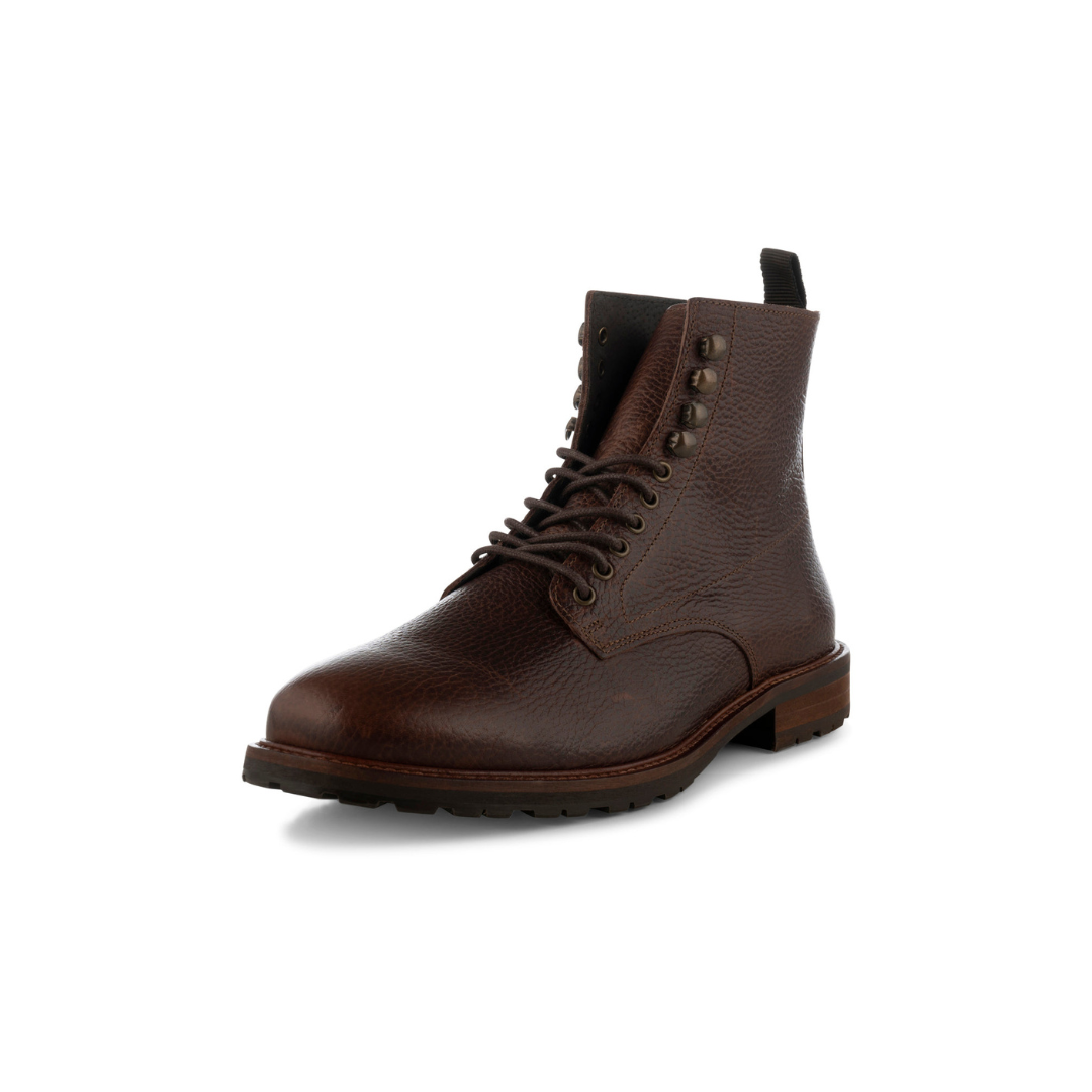 York Leather Derby Laced Boot Brown
