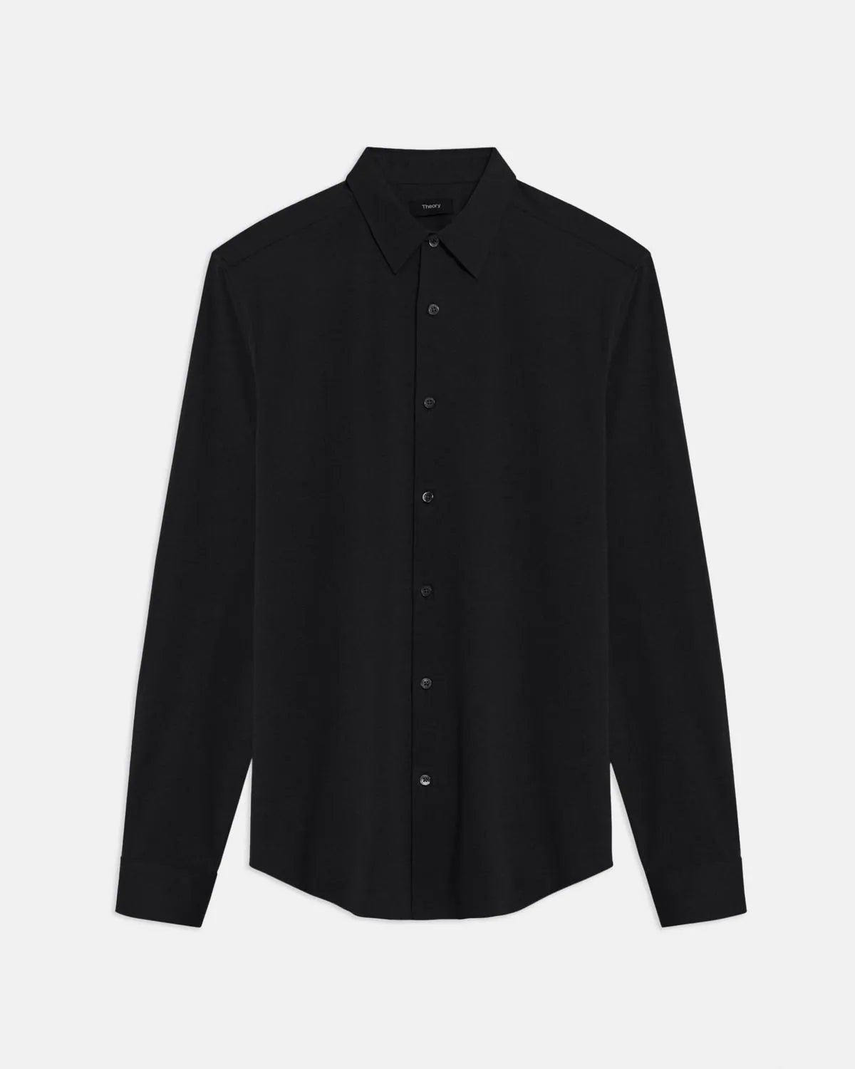 Sylvain Shirt in Structure Knit Black