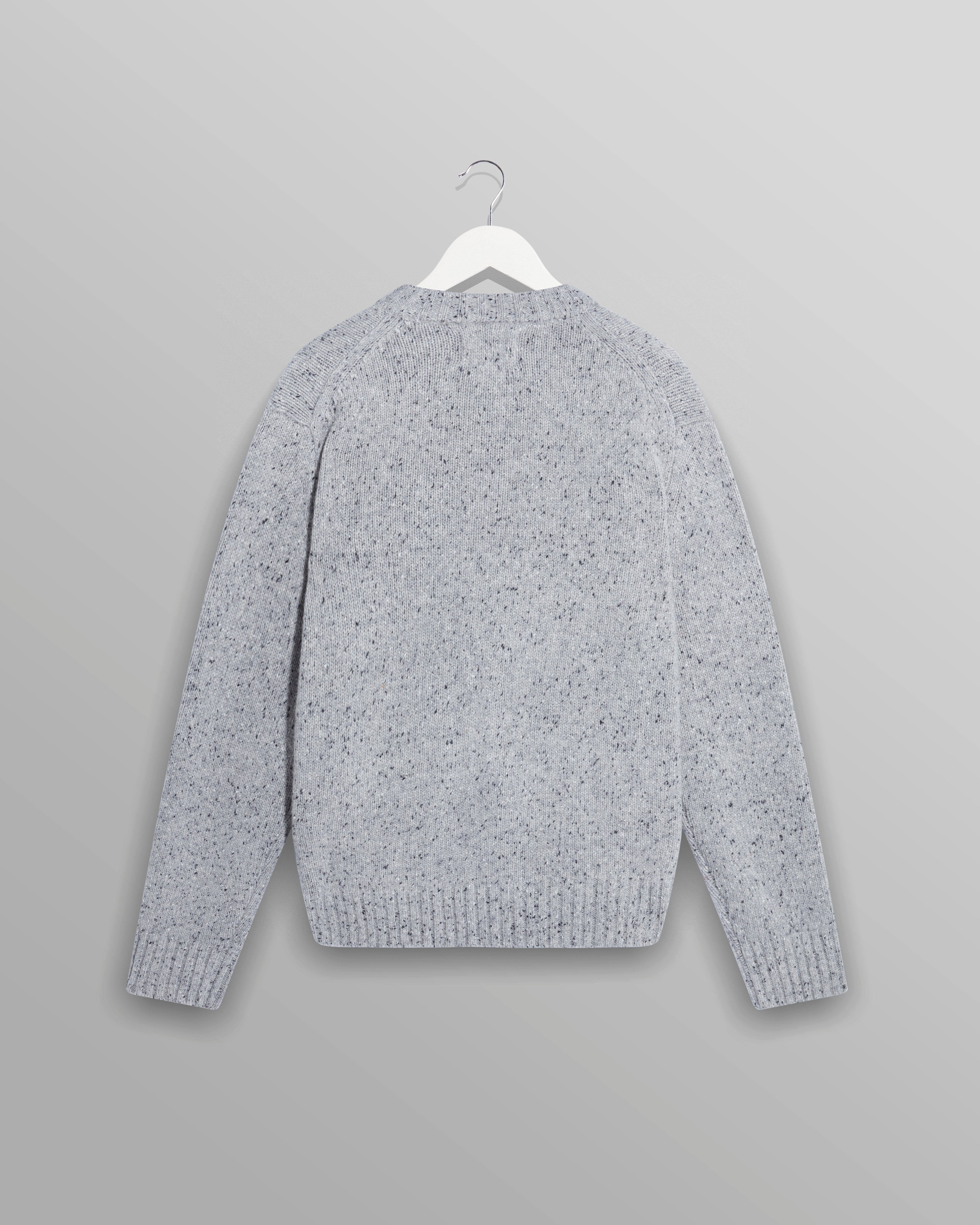 Wilde Crew Donegal Sweater Grey