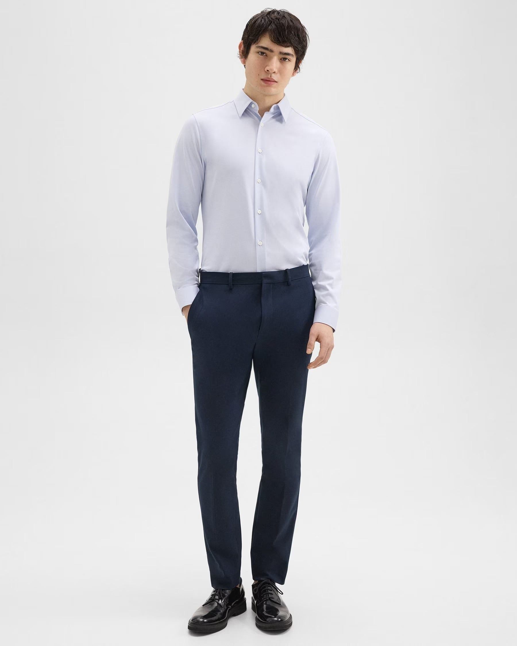 Sylvain Shirt in Structure Knit Olympic