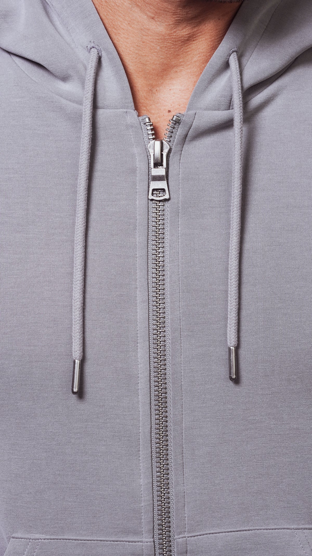 Later On Full-Zip Hoodie Concrete