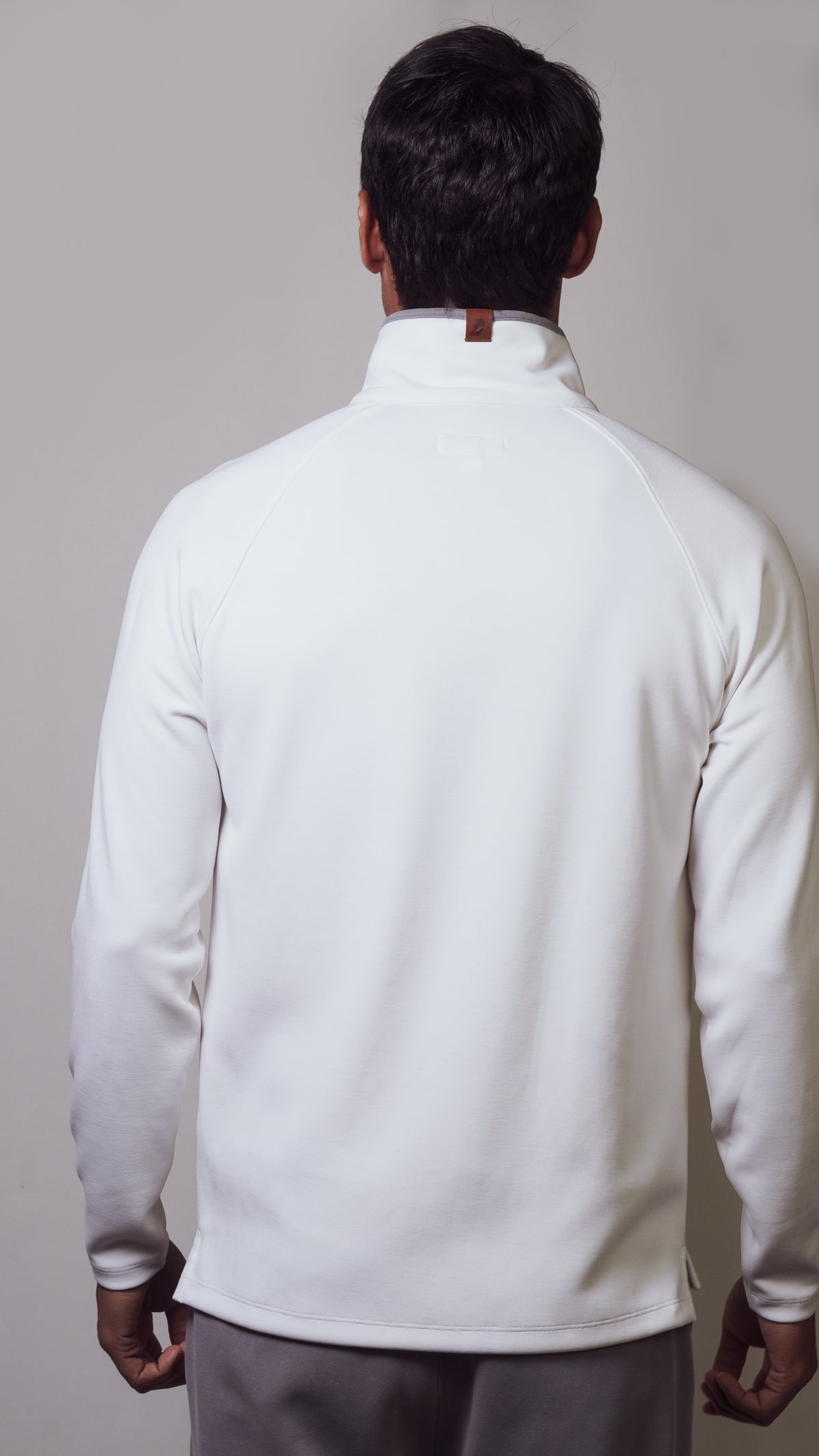 Later On 1/4 Zip Pullover White