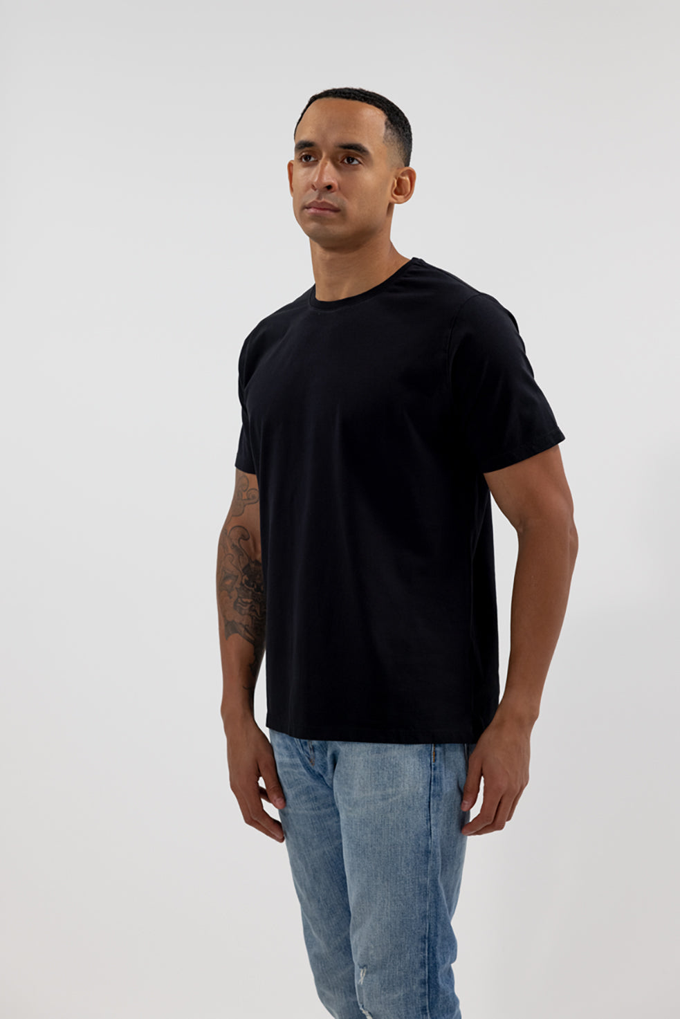 Crewneck Short Sleeve T-Shirt Black