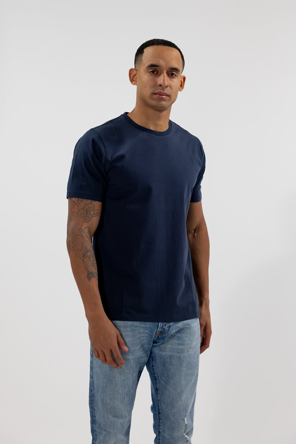 Crewneck Short Sleeve T-Shirt Navy