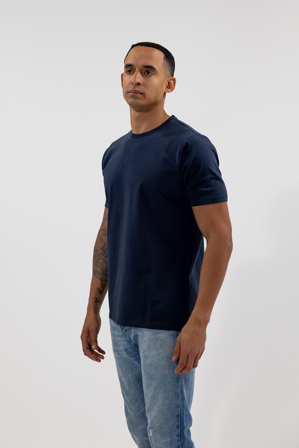 Crewneck Short Sleeve T-Shirt Navy