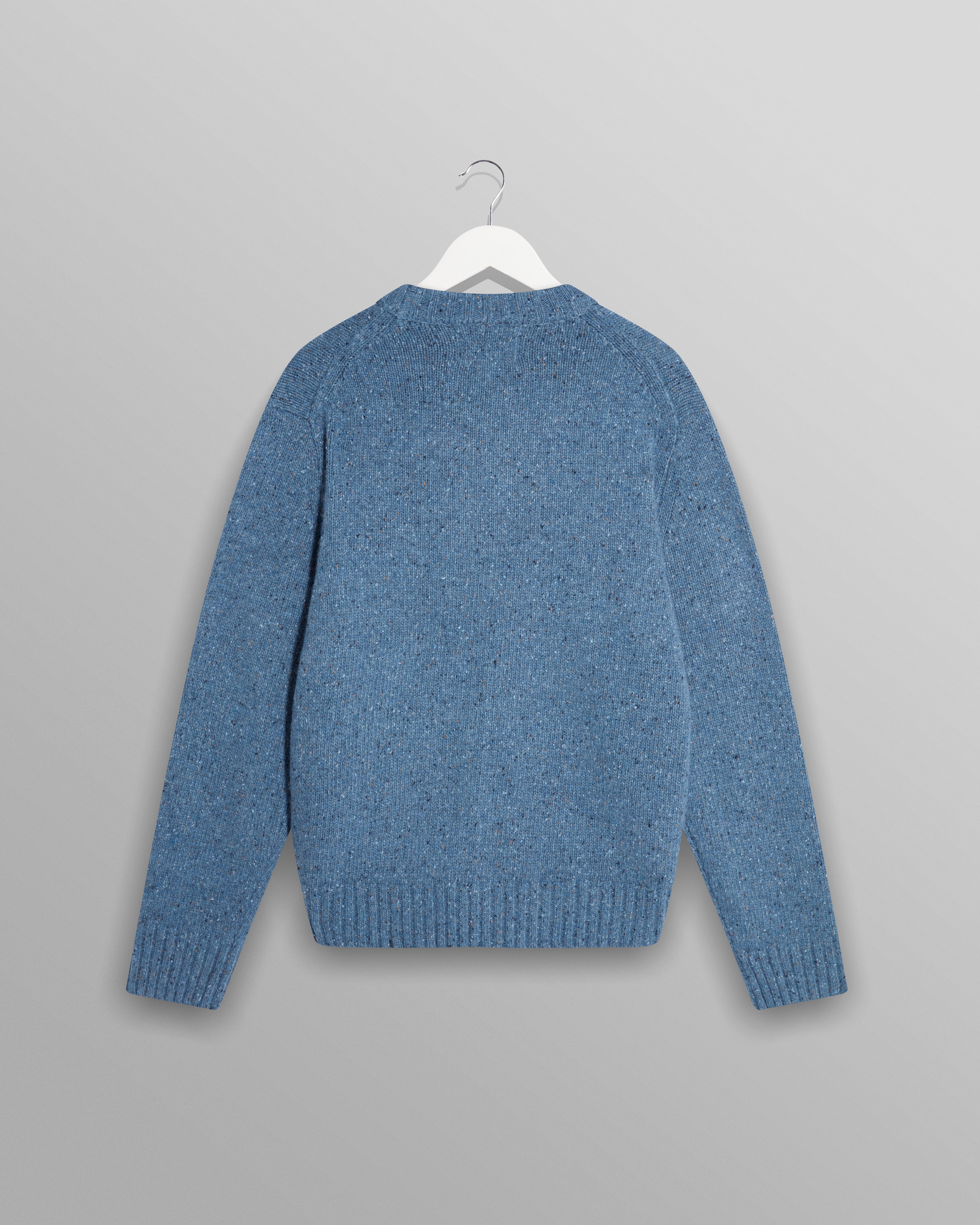 Wilde Crew Donegal Sweater Blue