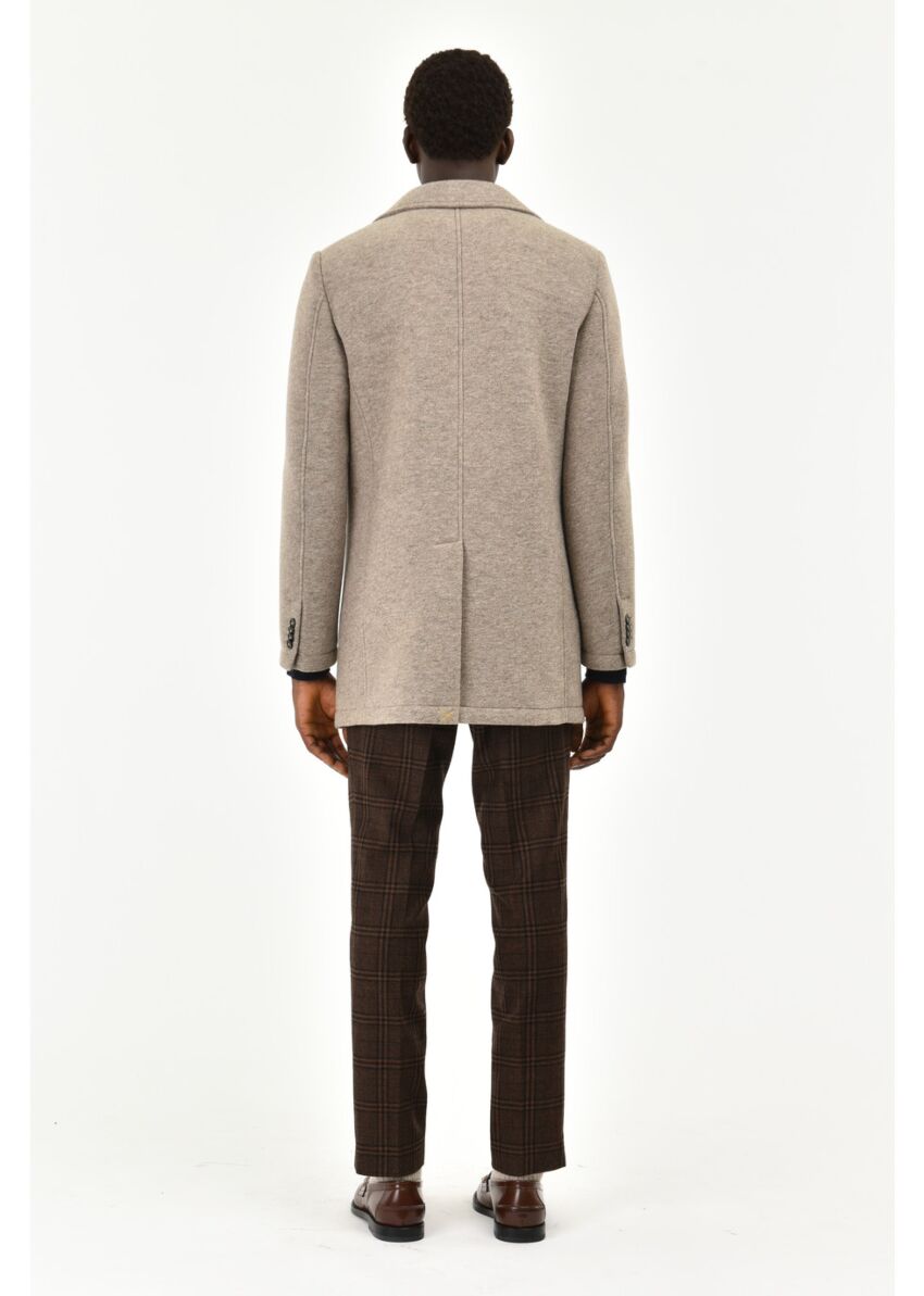 Longcoat in Velour Cashmere Taupe