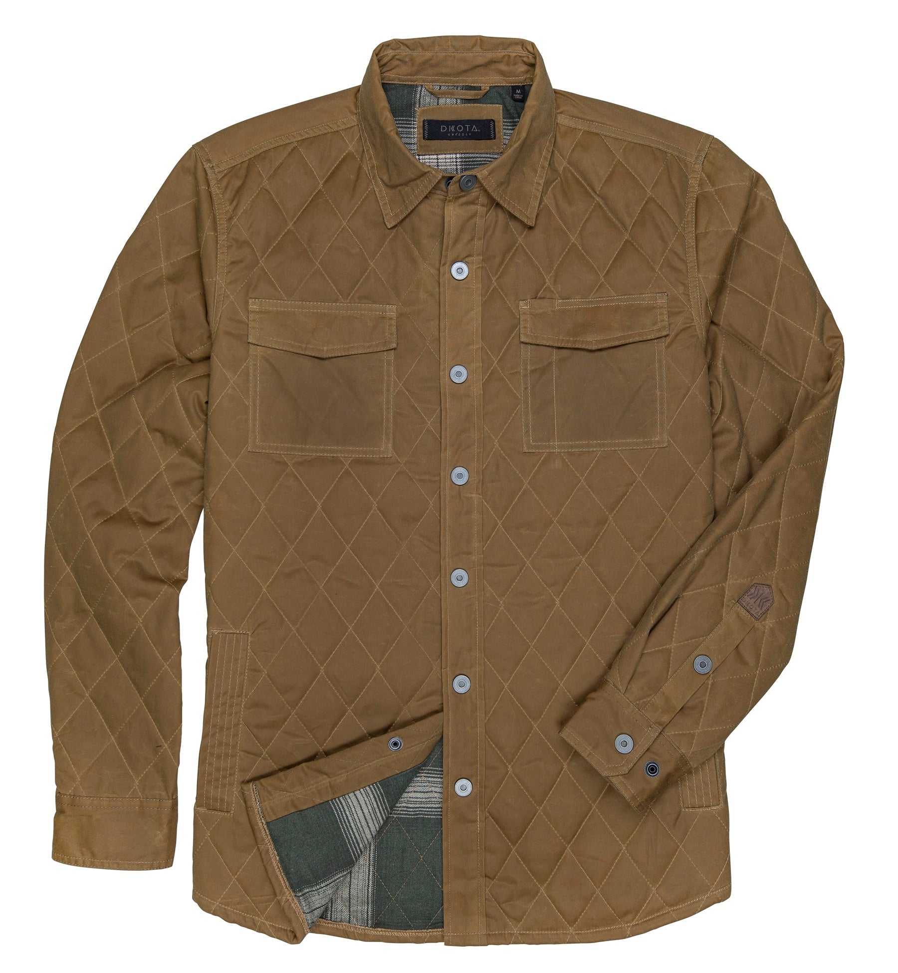 Drager Quilted Waxed Cotton Shirt Jacket - Saddle Saddle