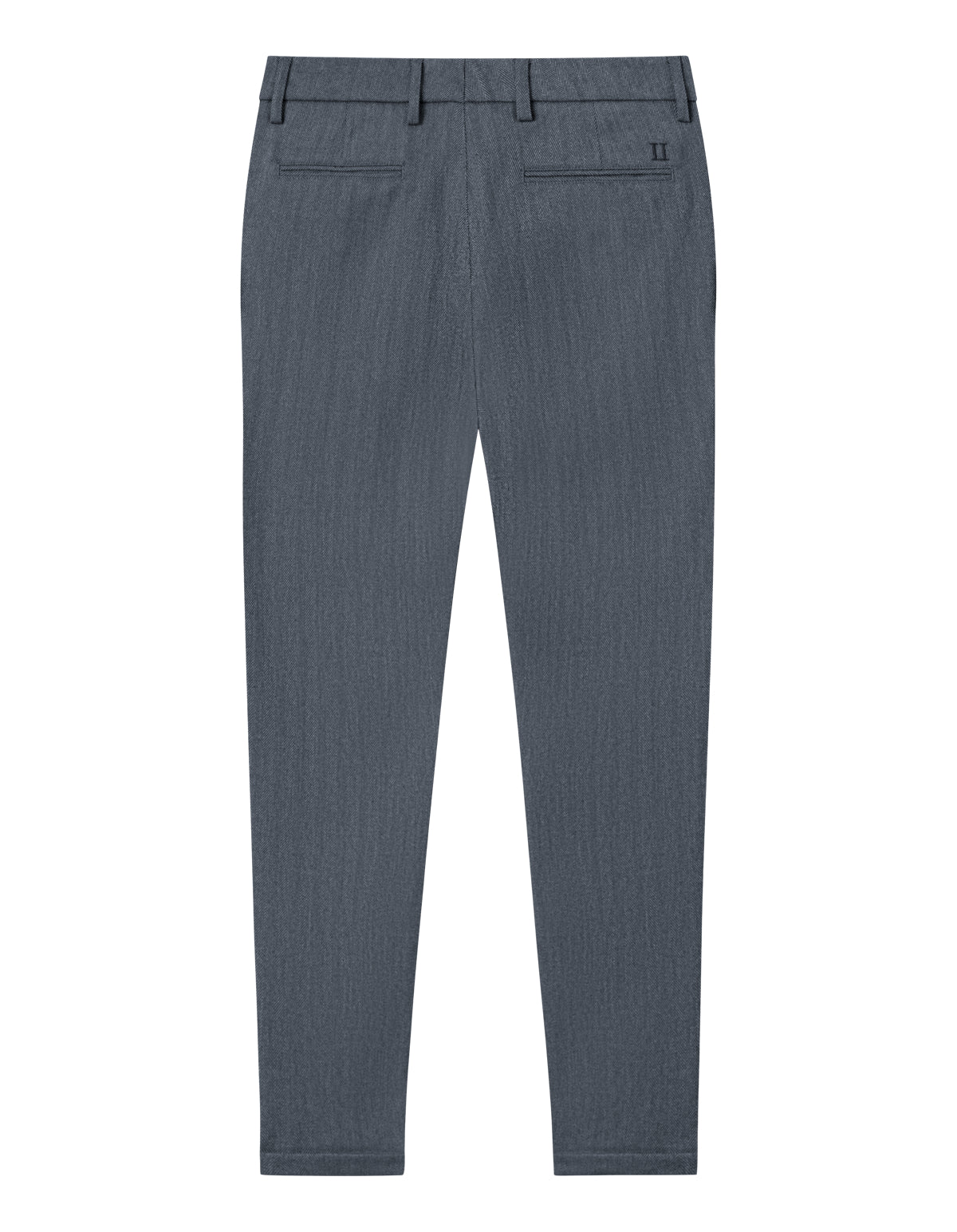 Como Reg Herringbone Suit Pants - Light Grey Melange/Charcoal