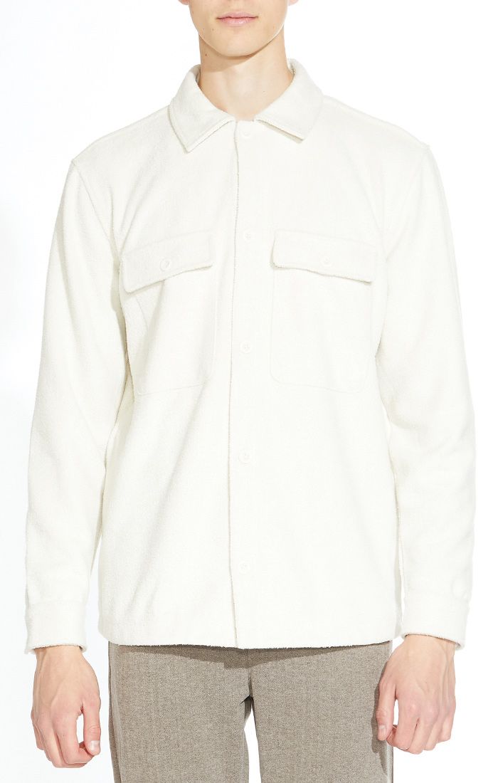 Durbin Relaxed Shirt Jacket Cream