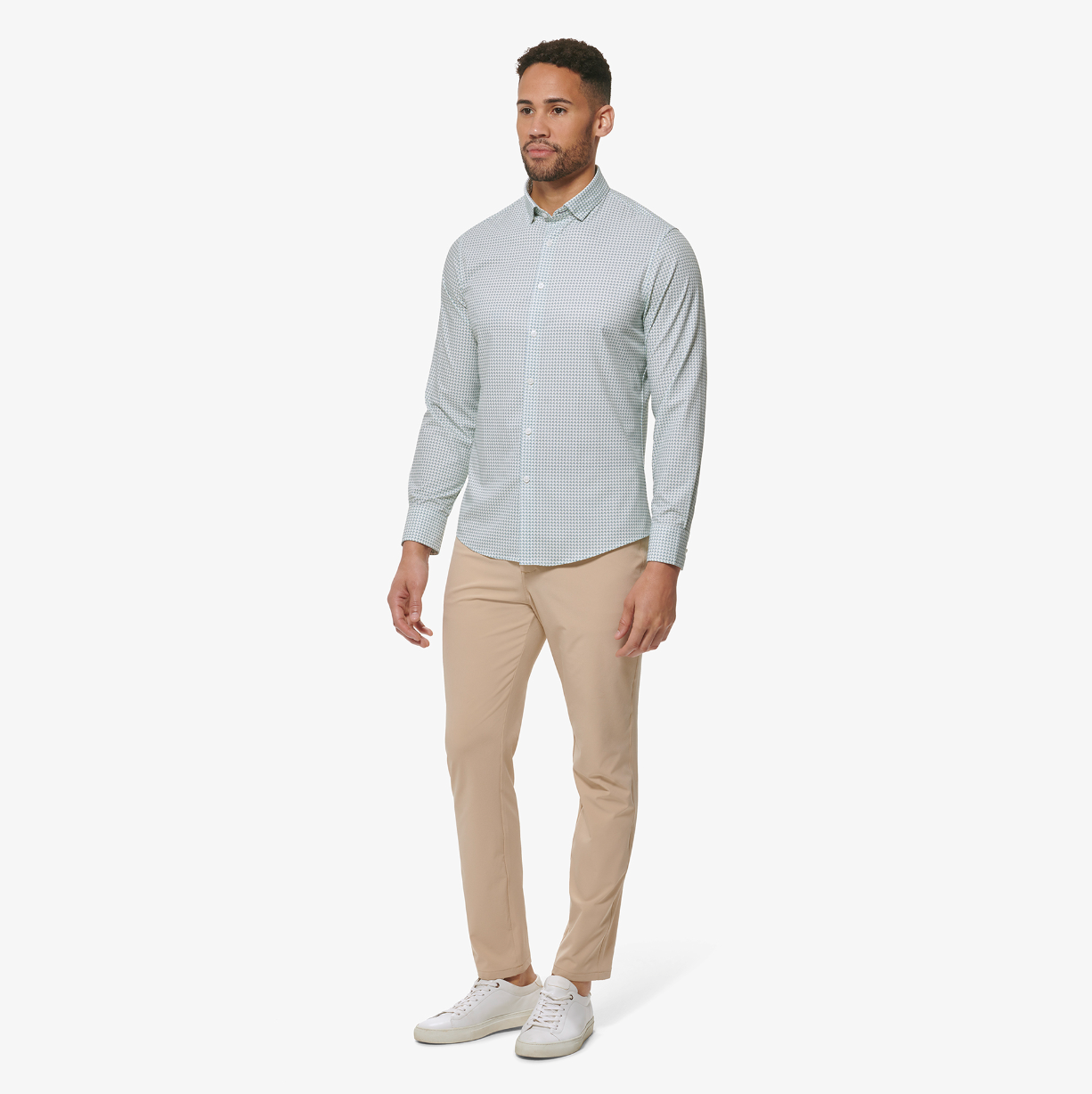 Leeward No Tuck Long Sleeve Shirt Resada Geo Twill Print