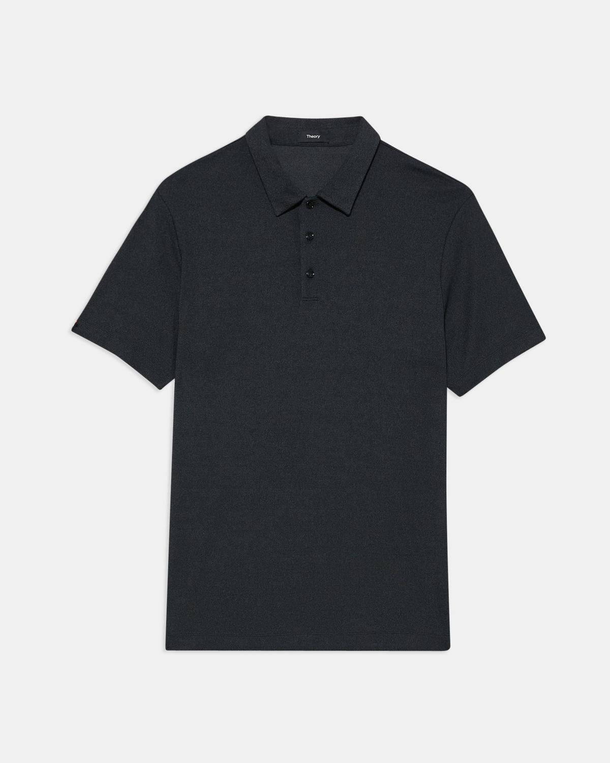Bron Polo Shirt in Anemone Modal Jersey Black Multi