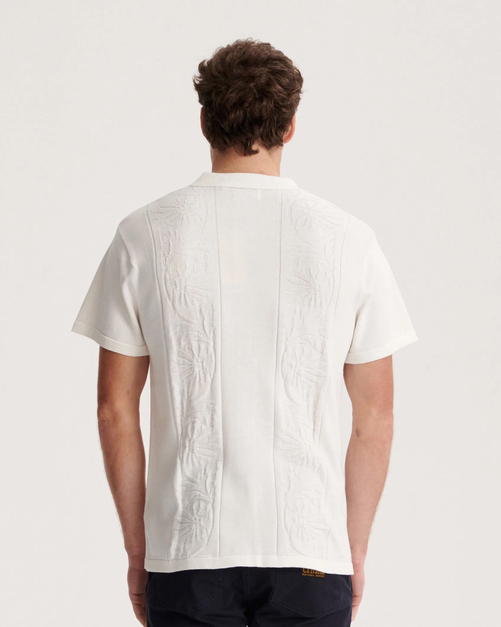 Access Knit Shirt White