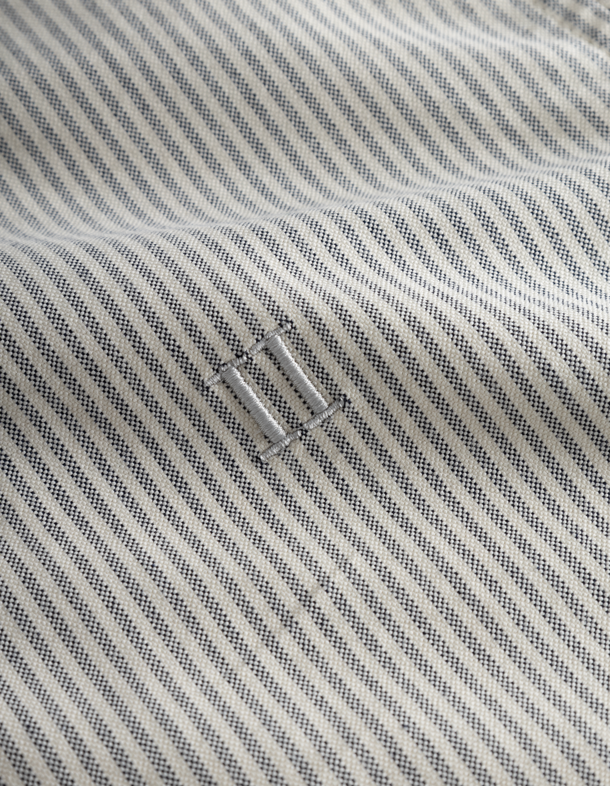 Kristian Oxford Shirt - Stripes Dark Navy/Ivory