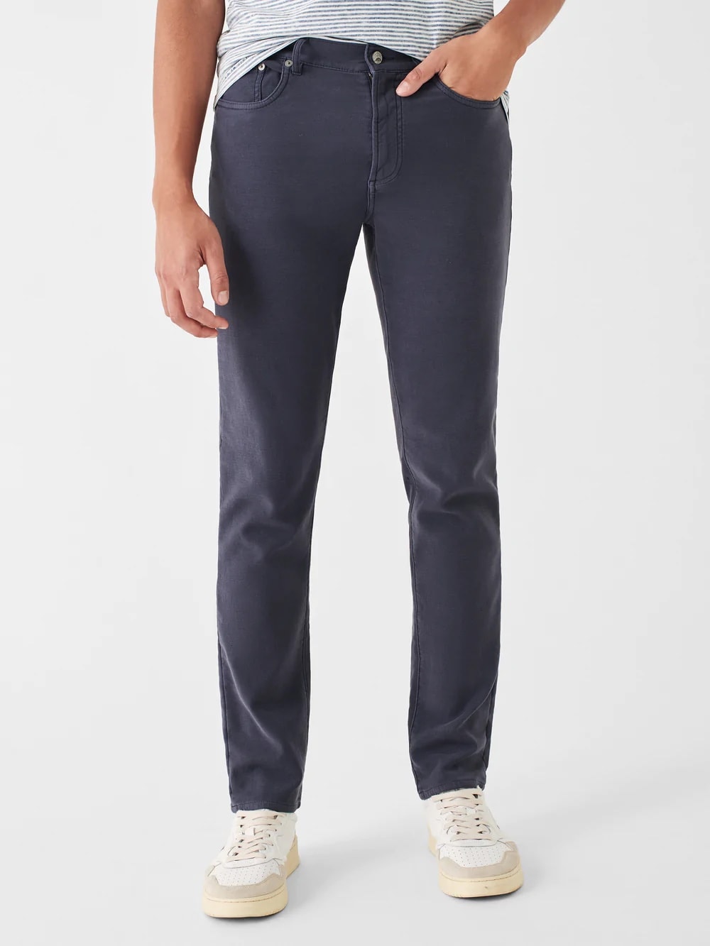 Stretch Terry 5 Pocket Navy