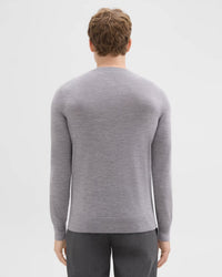 Crewneck Sweater in Regal Wool Cool Heather Grey